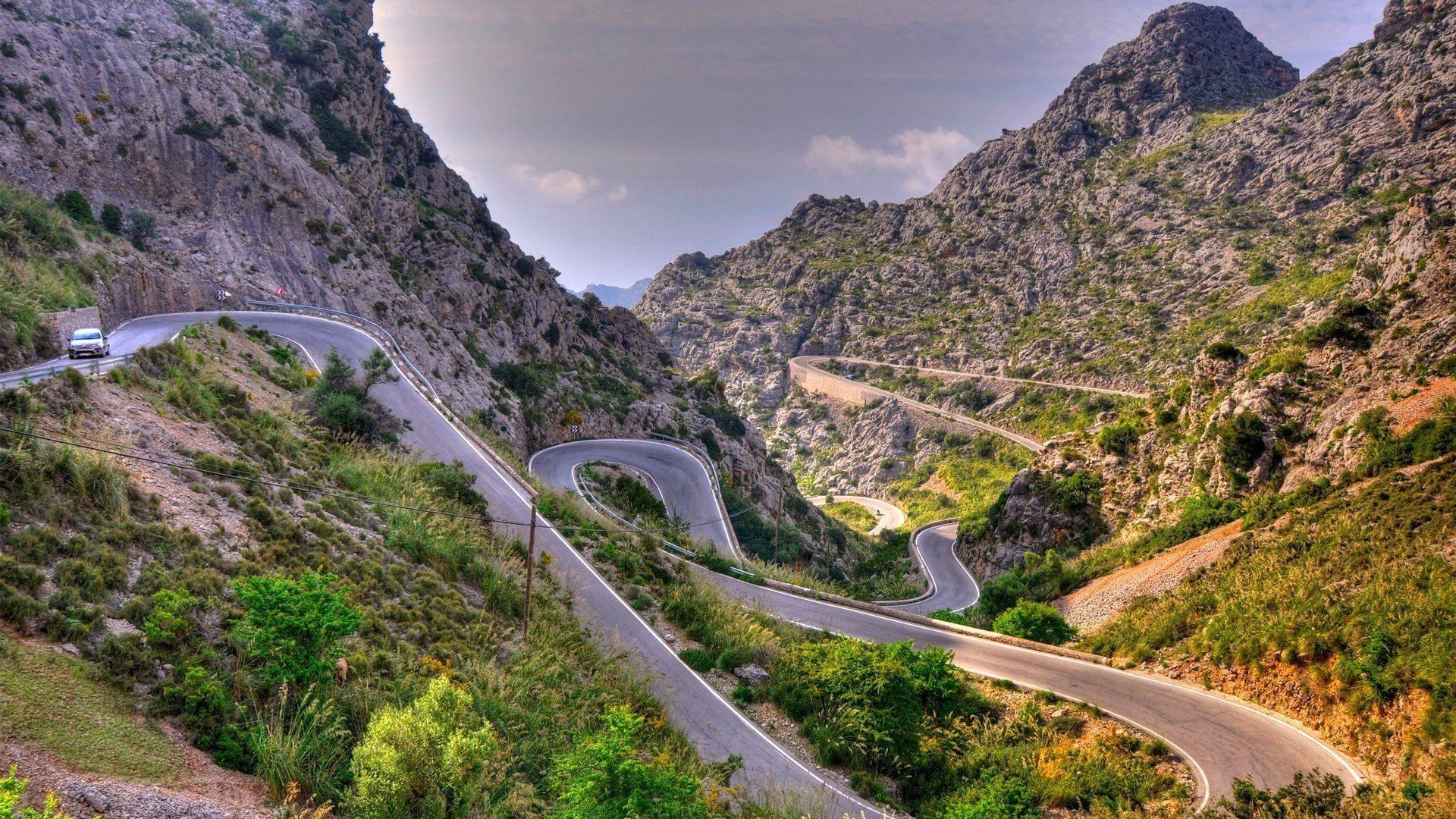 Mallorca, Straßen, Radsport, Europa, Aufsteige, 1920x1080 Full HD Desktop