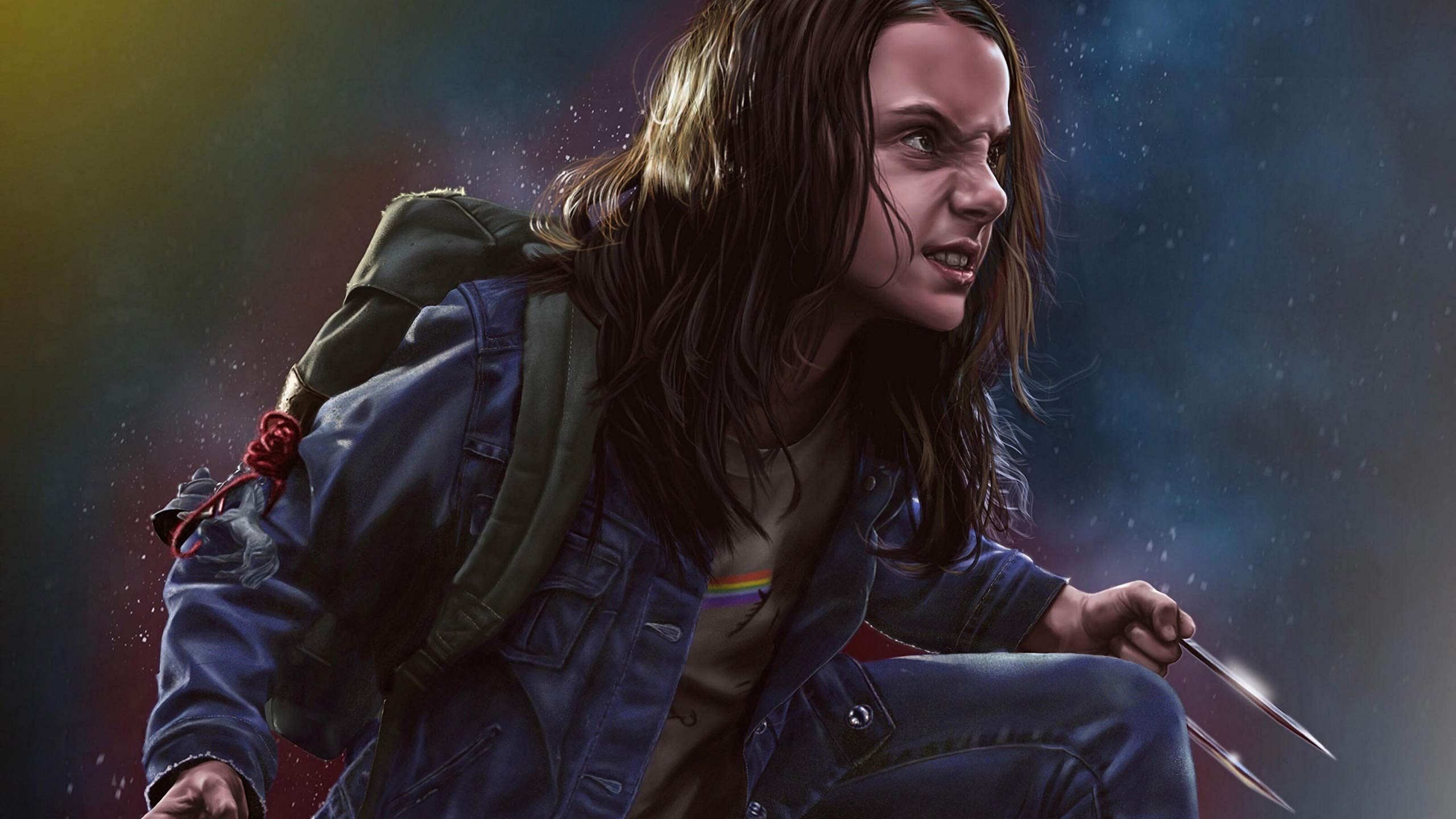 Dafne Keen, Laura Kinney, Poster, X-23, Kunstwerk, 2560x1440 HD Desktop