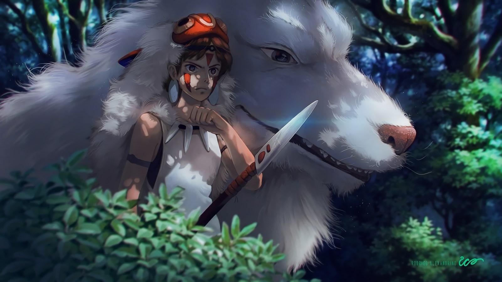 Prinzessin Mononoke, Anime, HD, , Hintergrund, Auflösung 4x900, 1600x900 HD Desktop