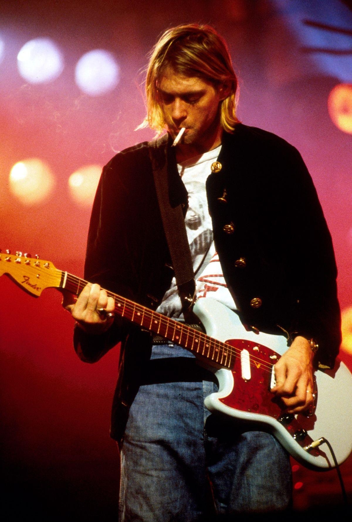 Kurt Cobain, Grunge, Ikone, klassisches Foto, Musik, 1200x1780 HD Handy