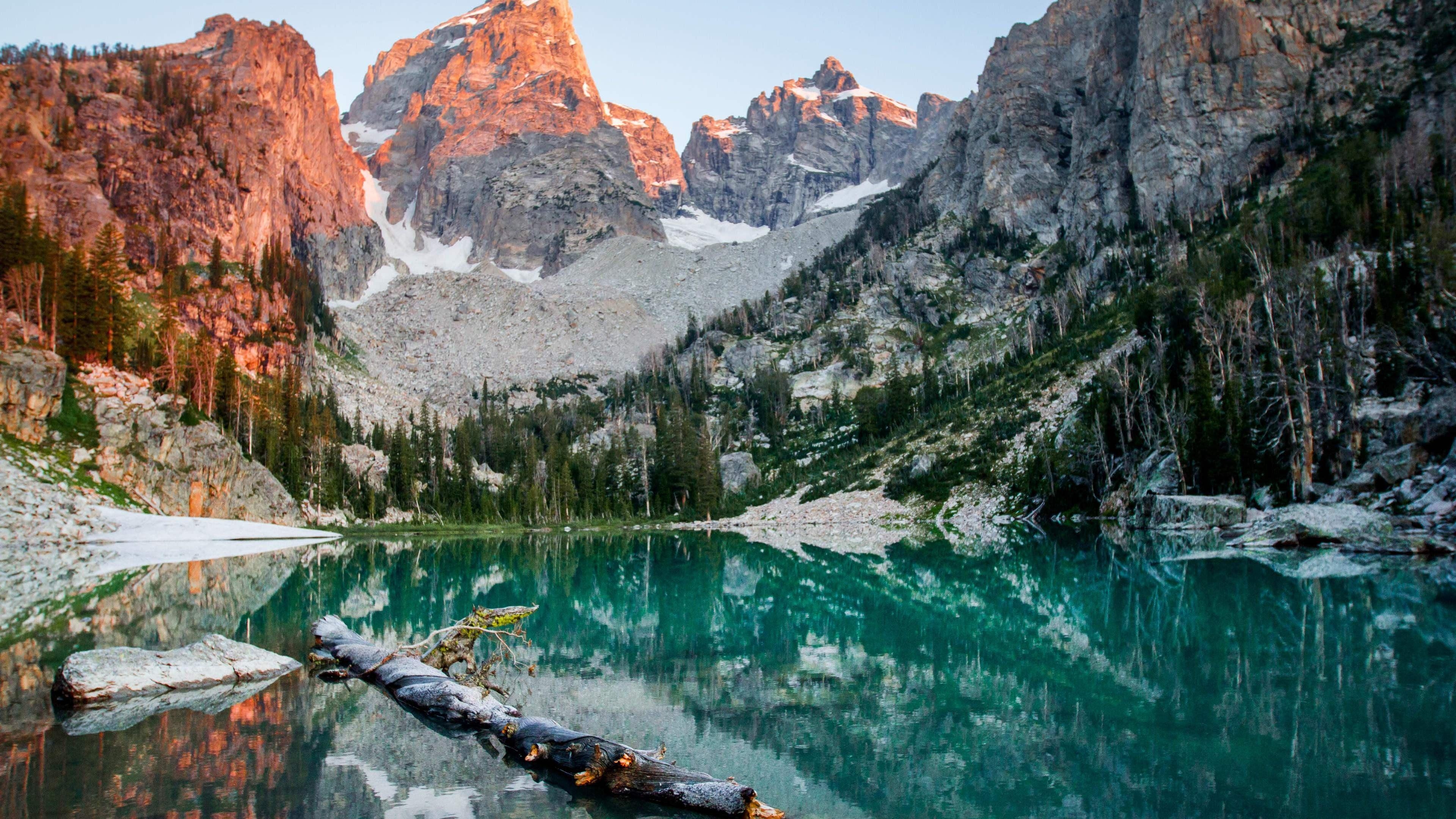 Sonnenaufgang, Grand Teton, Wyoming, 4K, Reisen, 3840x2160 4K Desktop