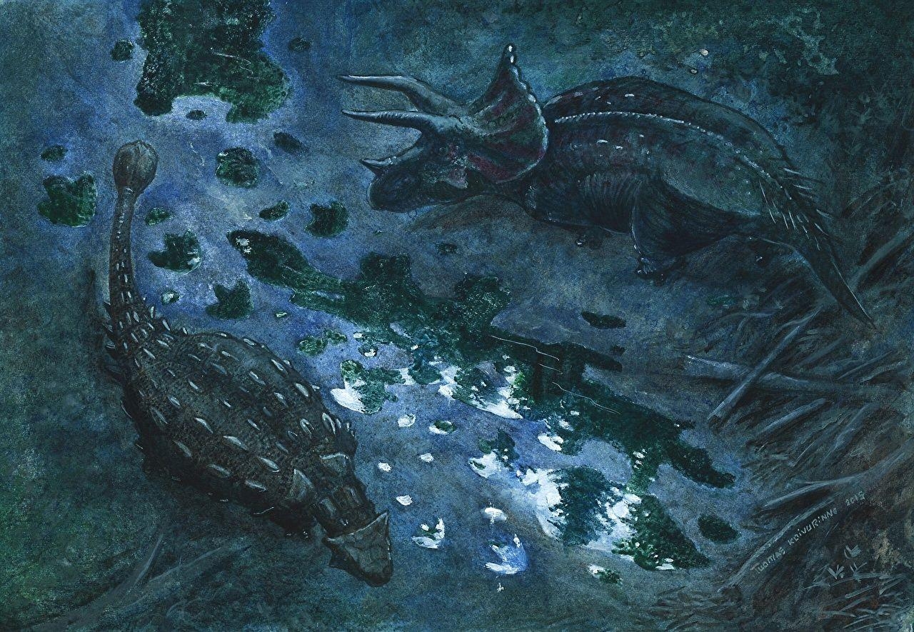 Tuomas Koivurinne Triceratops Dinosaurier Kunst, 1280x890 HD Desktop