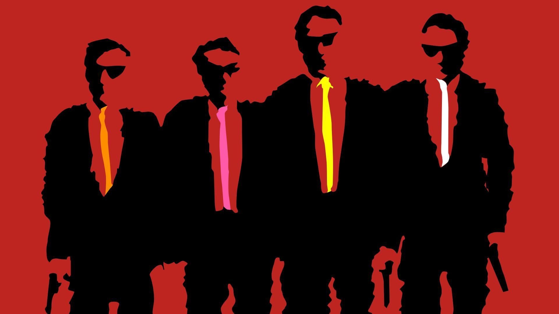 Reservoir Dogs, Hund Silhouette, Grafik, Film, Stil, 1920x1080 Full HD Desktop