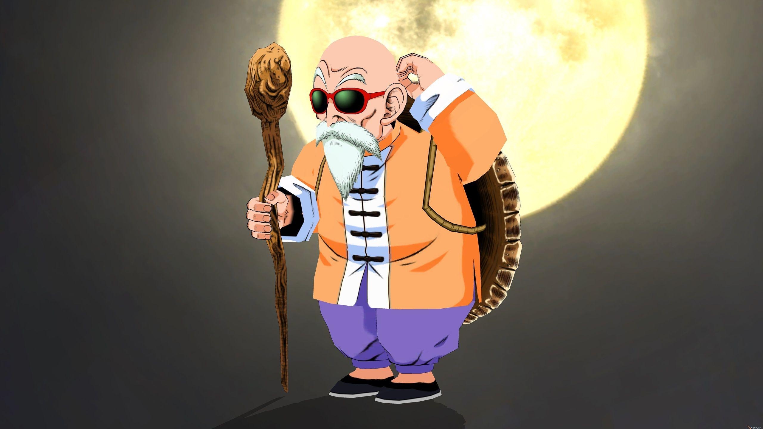 Meister Roshi, Foto, 3D Modell, Anime, Frei, 2560x1440 HD Desktop