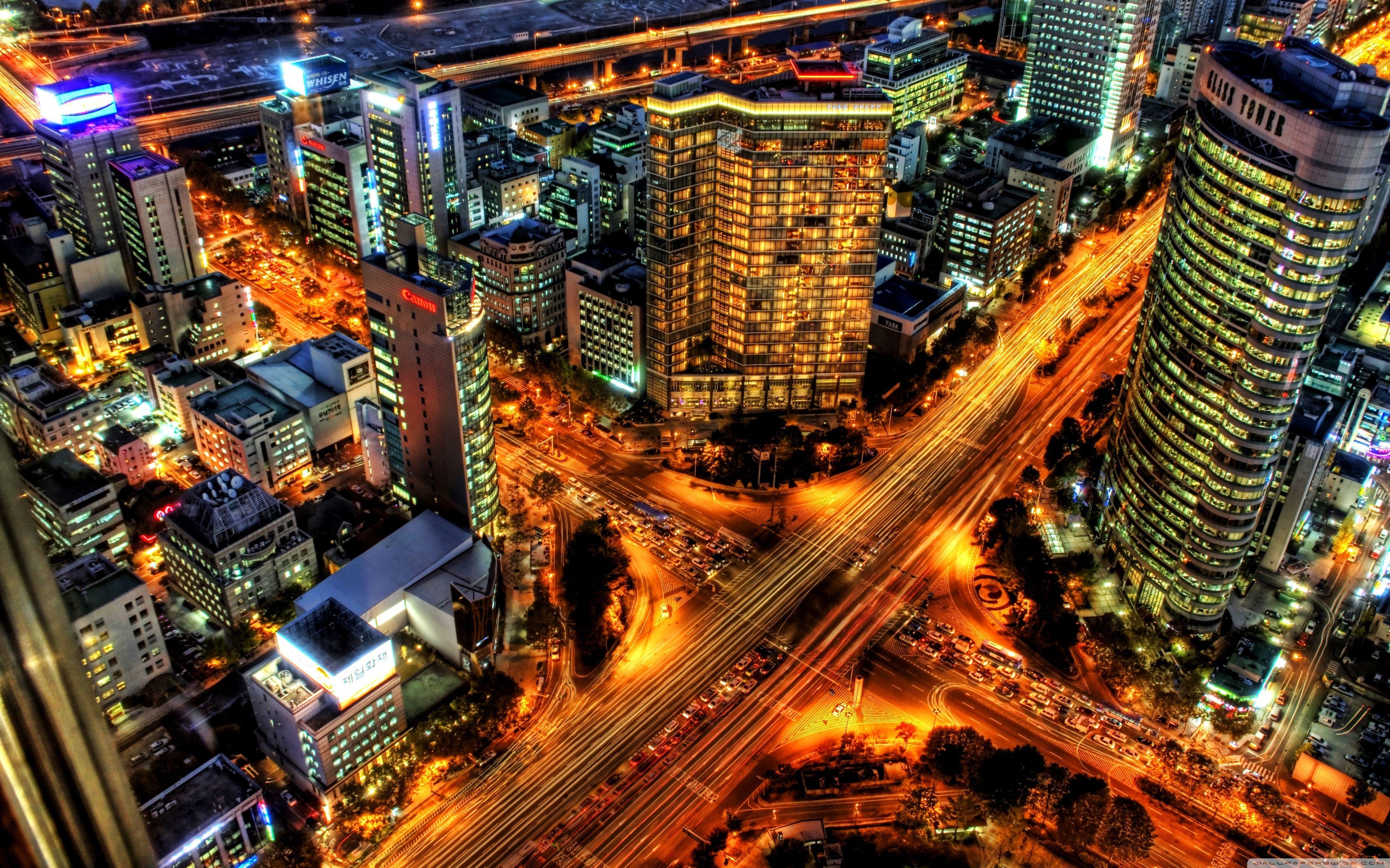 Seoul, Rush Hour, Korea, 4K, HD, 3840x2400 4K Desktop