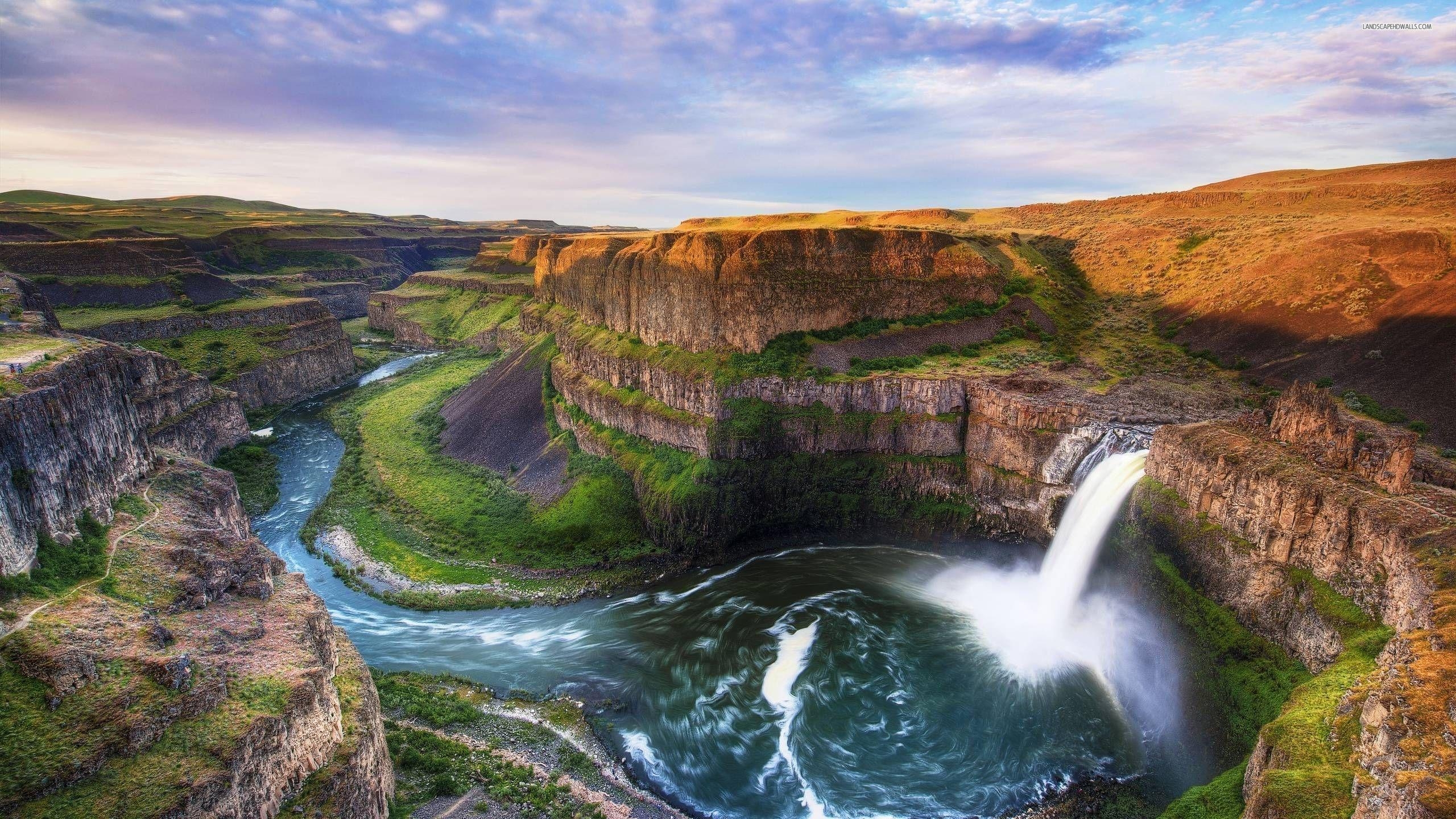 Palouse Falls, Washington Park, Wasserfall, Natur, HD, 2560x1440 HD Desktop