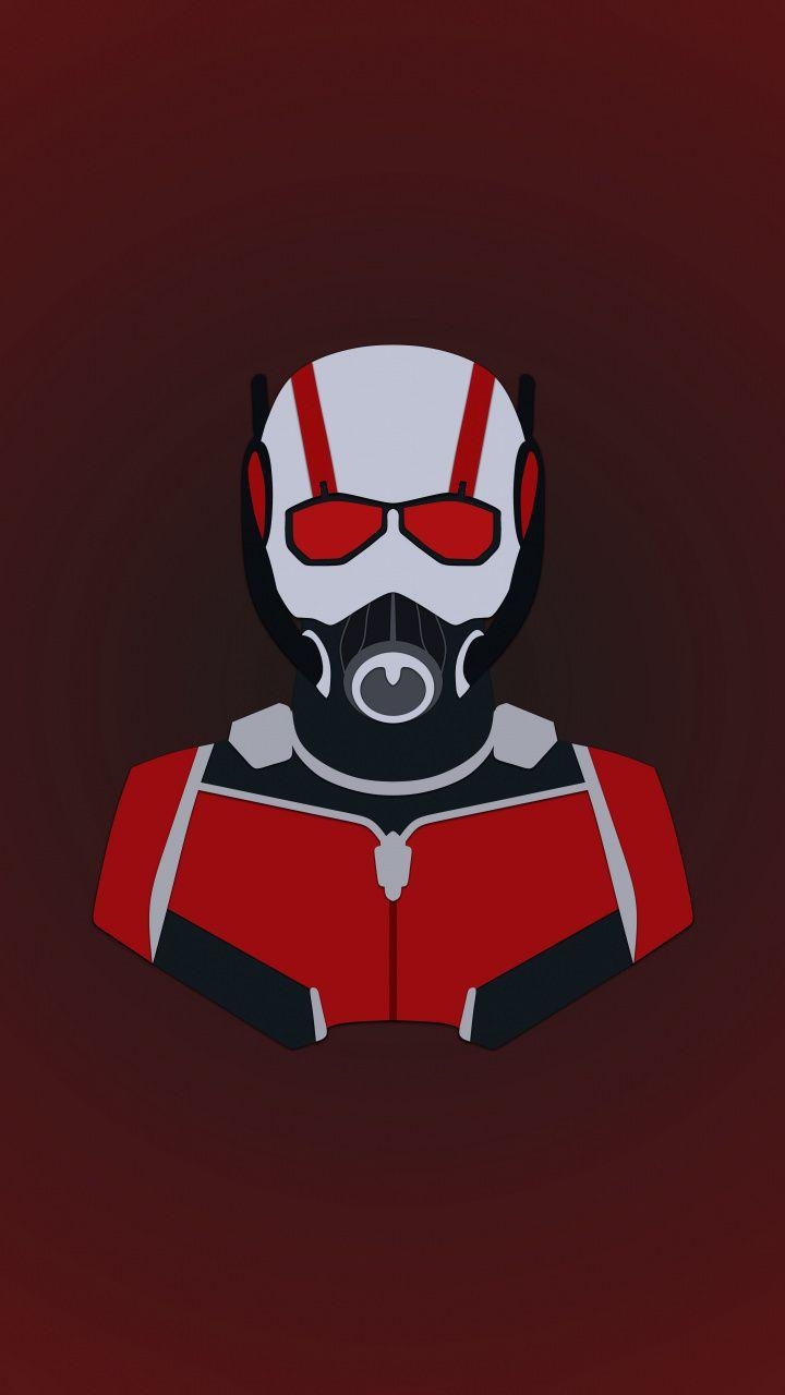 Ant-Man, Minimalismus, Superheld, Kunstwerk, Marvel, 720x1280 HD Handy