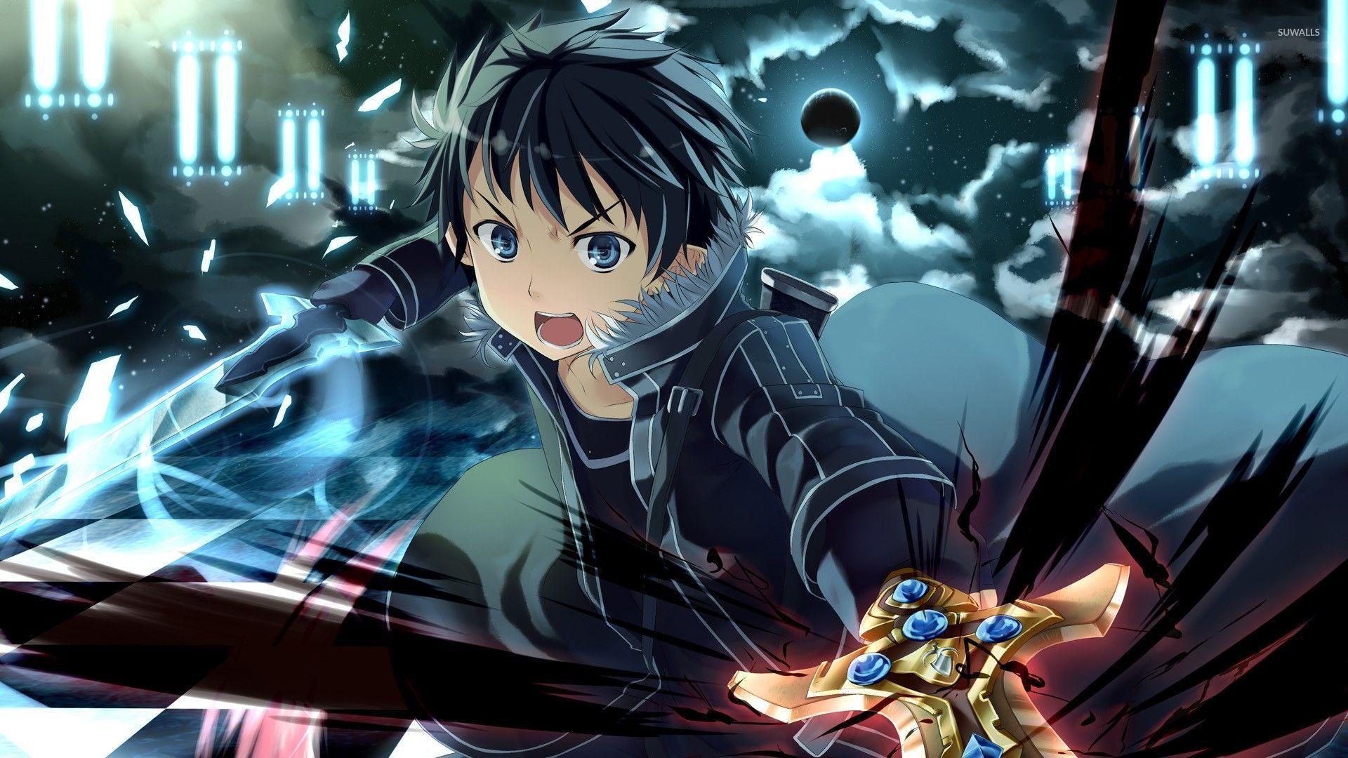 Kirito, Anime, Sword Art Online, Kunst, Schwert, 1920x1080 Full HD Desktop