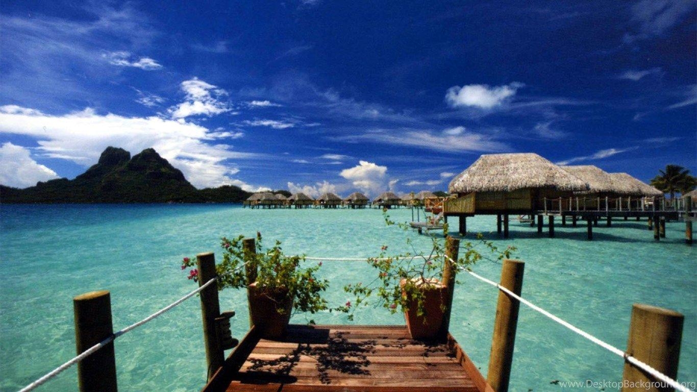 Tahiti, Hintergrund, Reisen, Justin Bruno, Paradies, 1370x770 HD Desktop