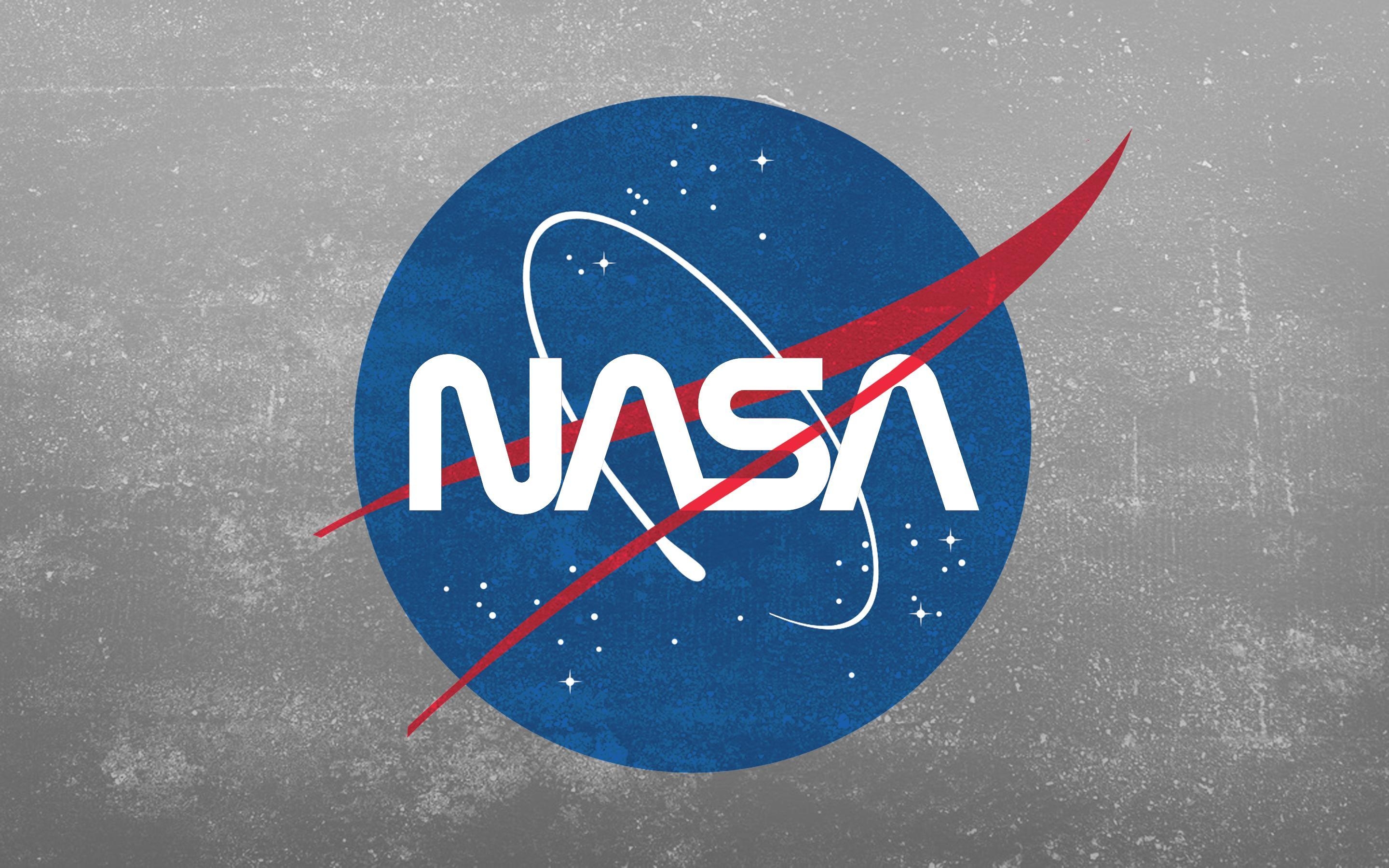 Grunge NASA Logo, Wurm Emblem, Raumfahrt, 2880x1800 HD Desktop