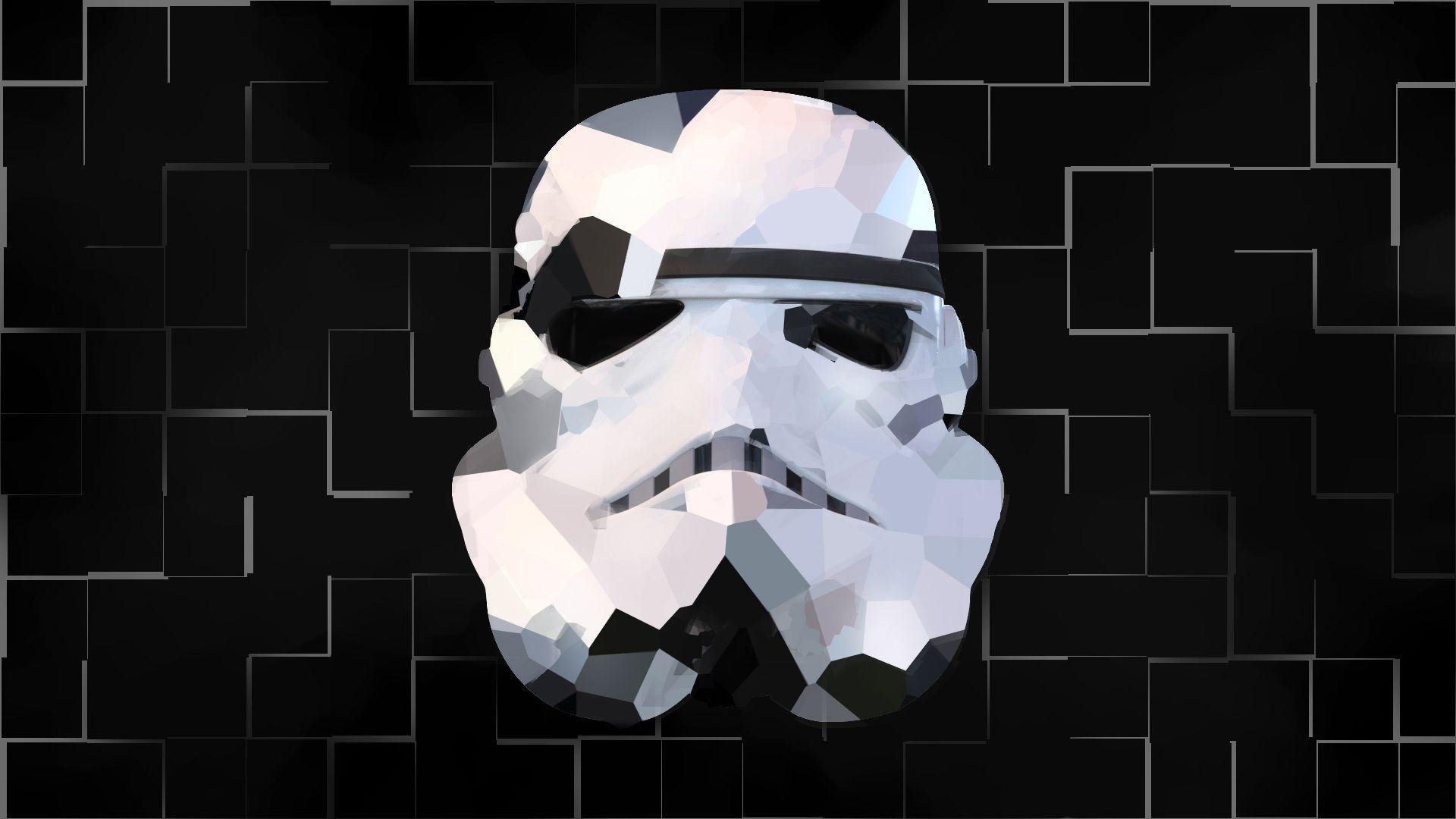 Stormtrooper, Minimalistisch, Star Wars, Filme, Kunst, 1920x1080 Full HD Desktop