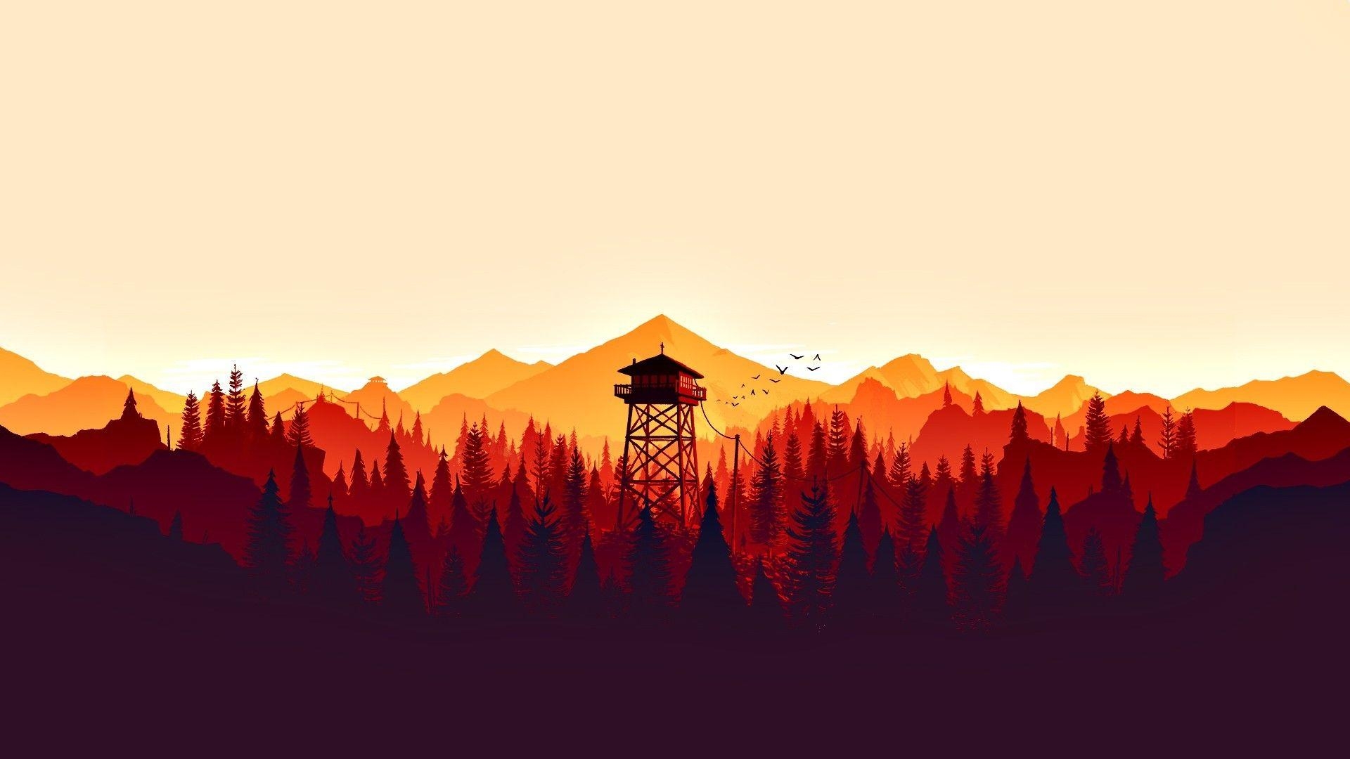 Firewatch, HD, Download, Hintergrund, Spiel, 1920x1080 Full HD Desktop