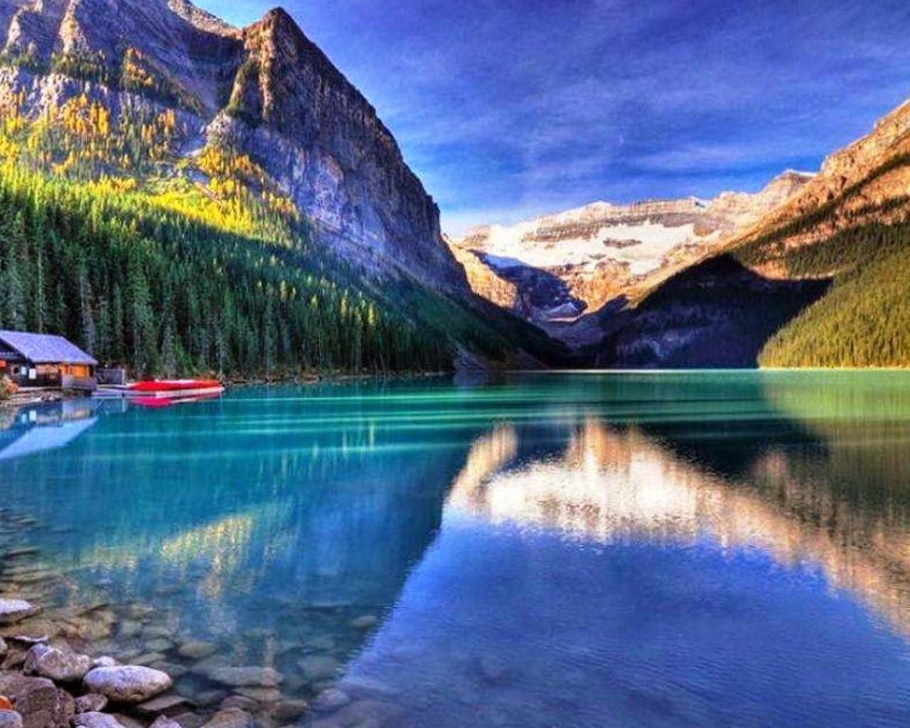 Lake Louise, Android, Kanada, See, Panorama, 1280x1030 HD Desktop