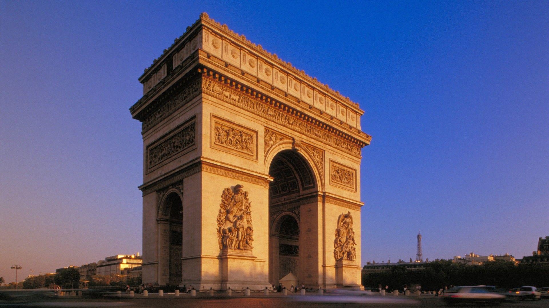 Arc de Triomphe, Reisen, Paris, Bauwerk, Sehenswürdigkeit, 1920x1080 Full HD Desktop