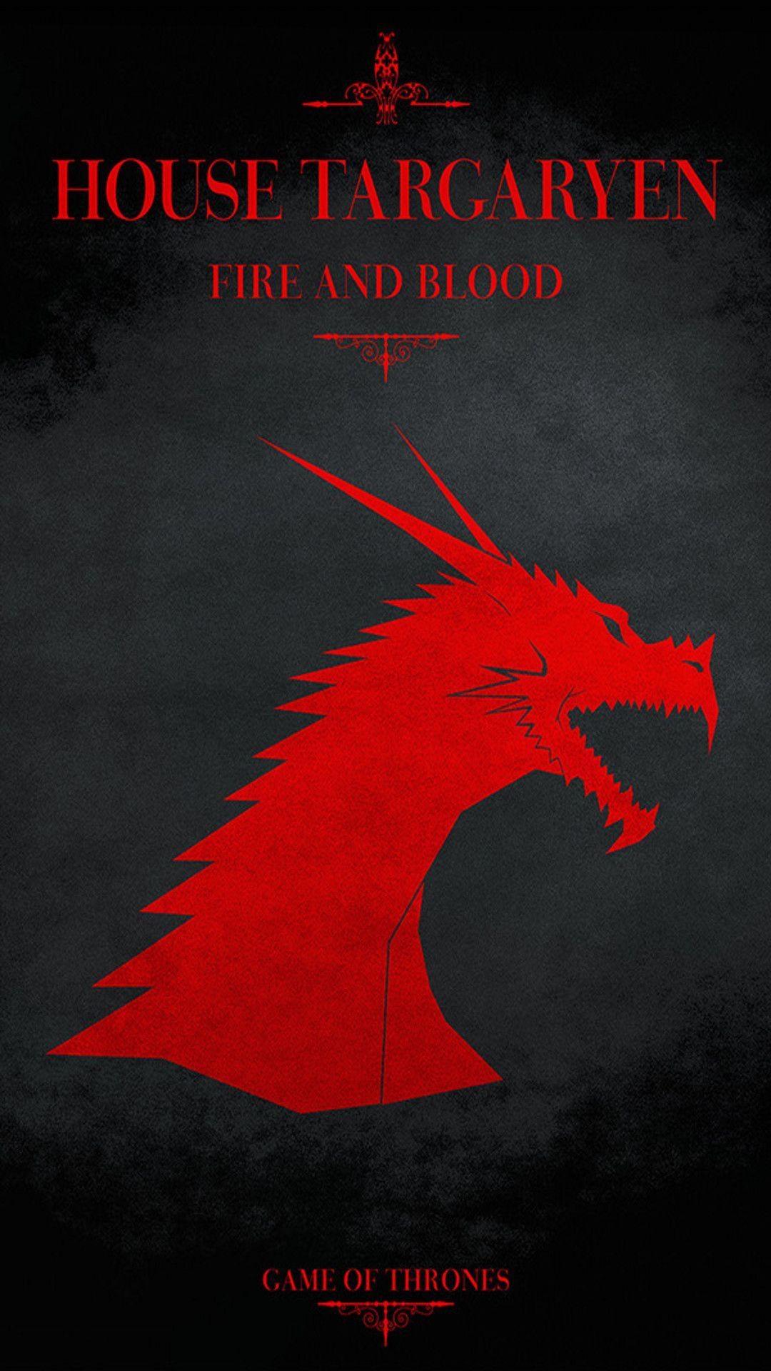 Targaryen Wappenkunst, Game of Thrones, Königshaus, Drachen, 1080x1920 Full HD Handy