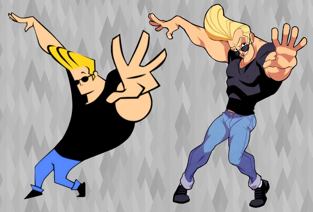 Johnny Bravo, Hintergrund, Android, Zeichentrick, kultig, 1280x870 HD Desktop