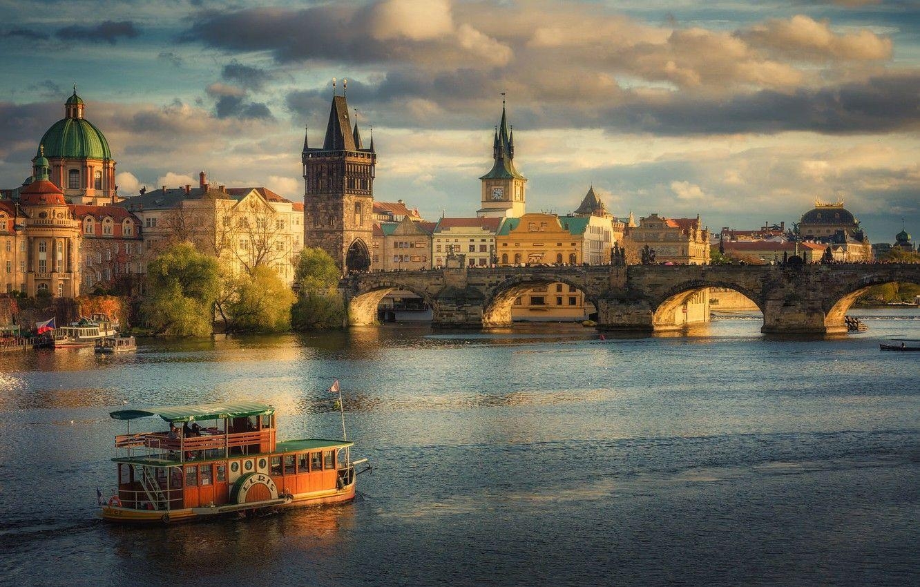 Brücke, Prag, Tschechien, Karlsbrücke, Reise, 1340x850 HD Desktop