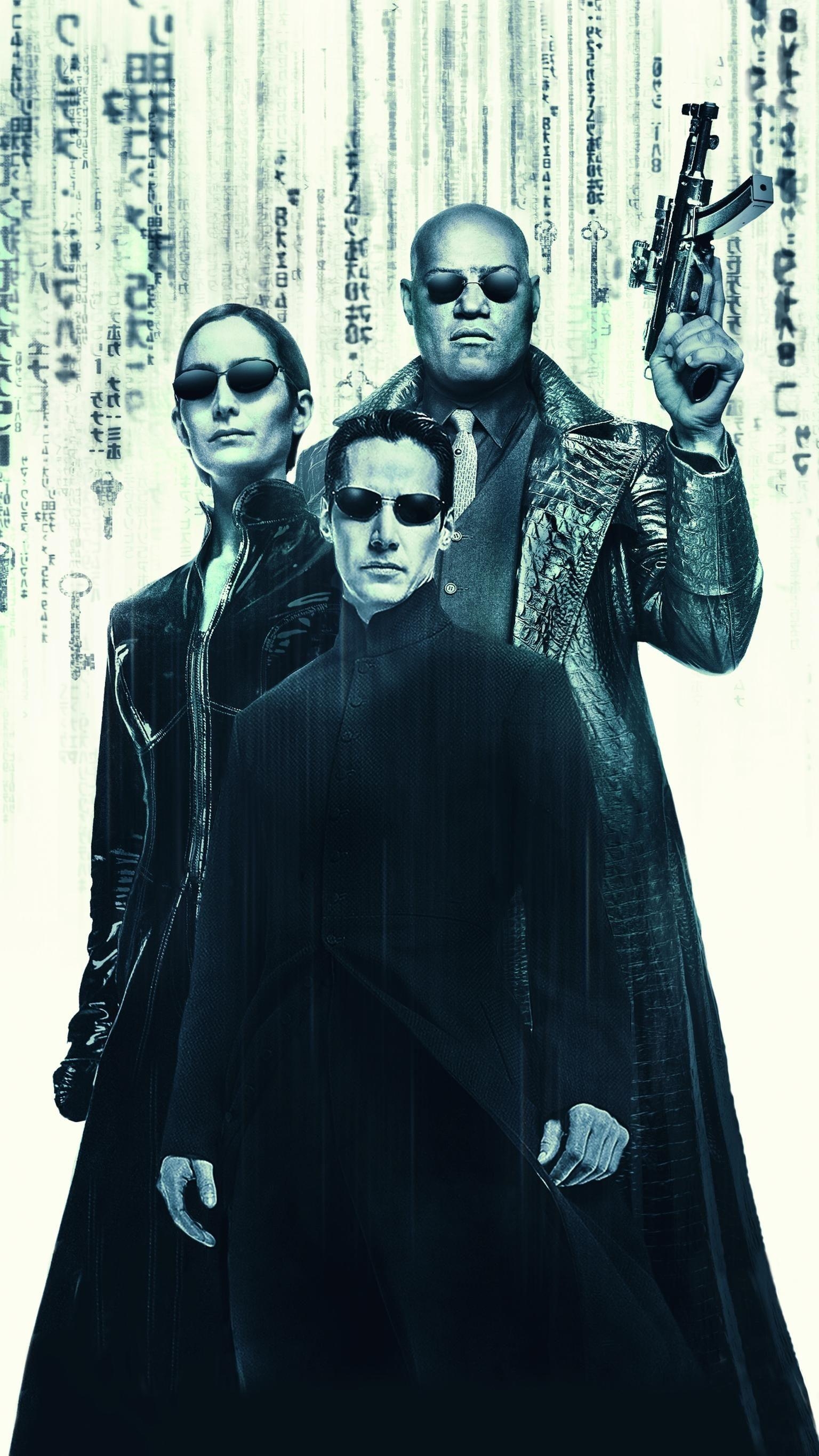 Matrix Reloaded, 2003, Actionfilm, Neo, Sci-Fi, 1540x2740 HD Handy