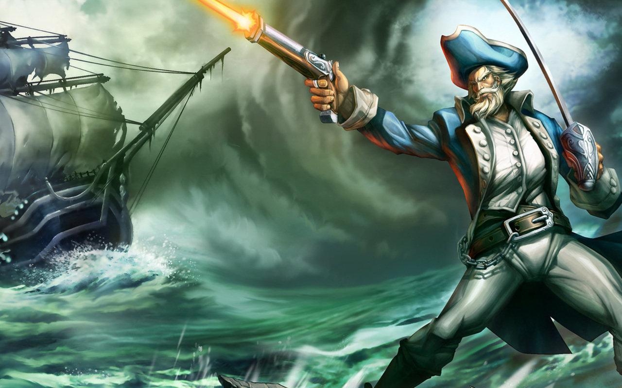 Gangplank, League of Legends, Desktop, Hintergrund, HD, 1280x800 HD Desktop