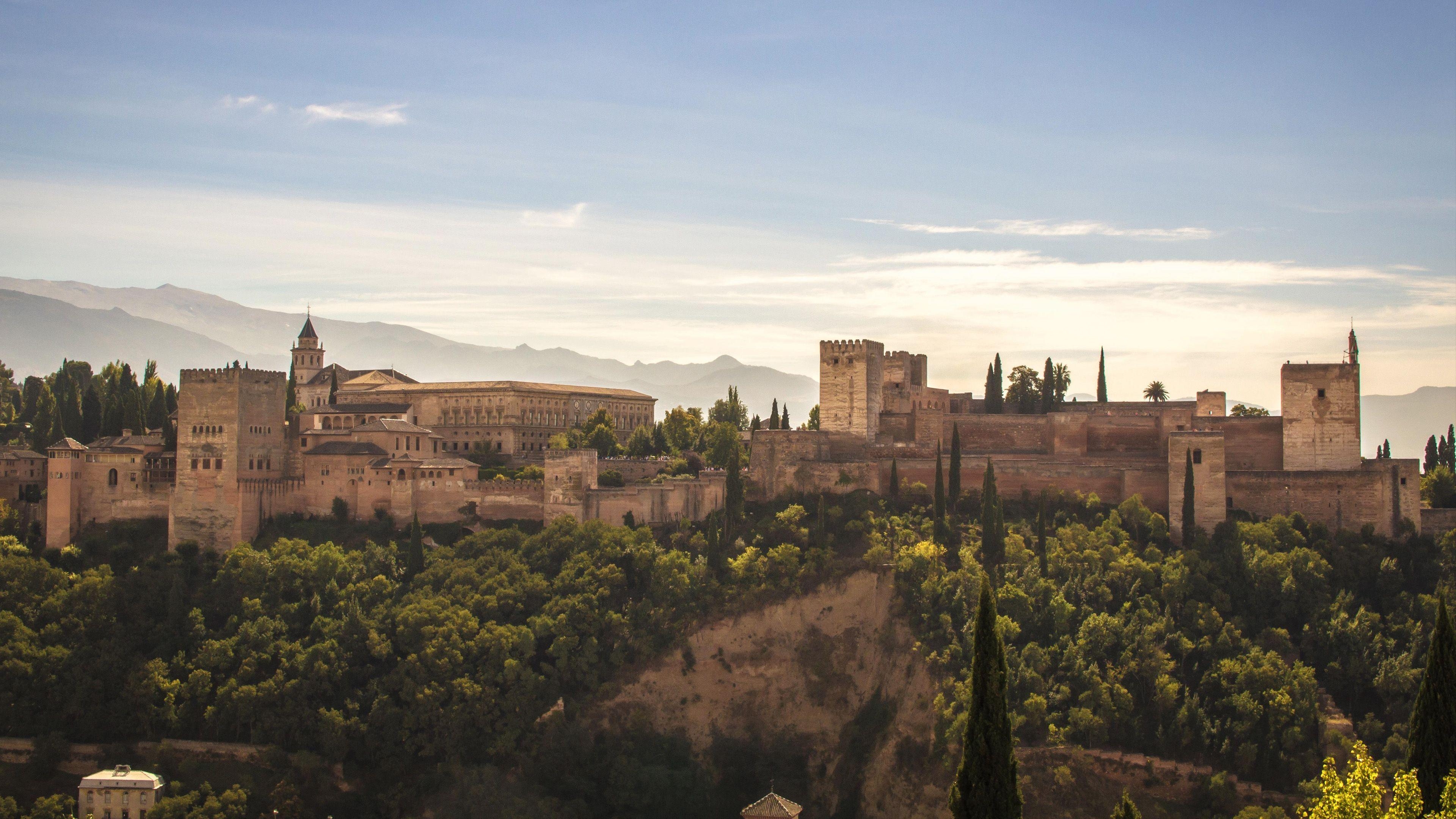 Alhambra, Granada, Reisen, Architektur, Spanische Festung, 3840x2160 4K Desktop