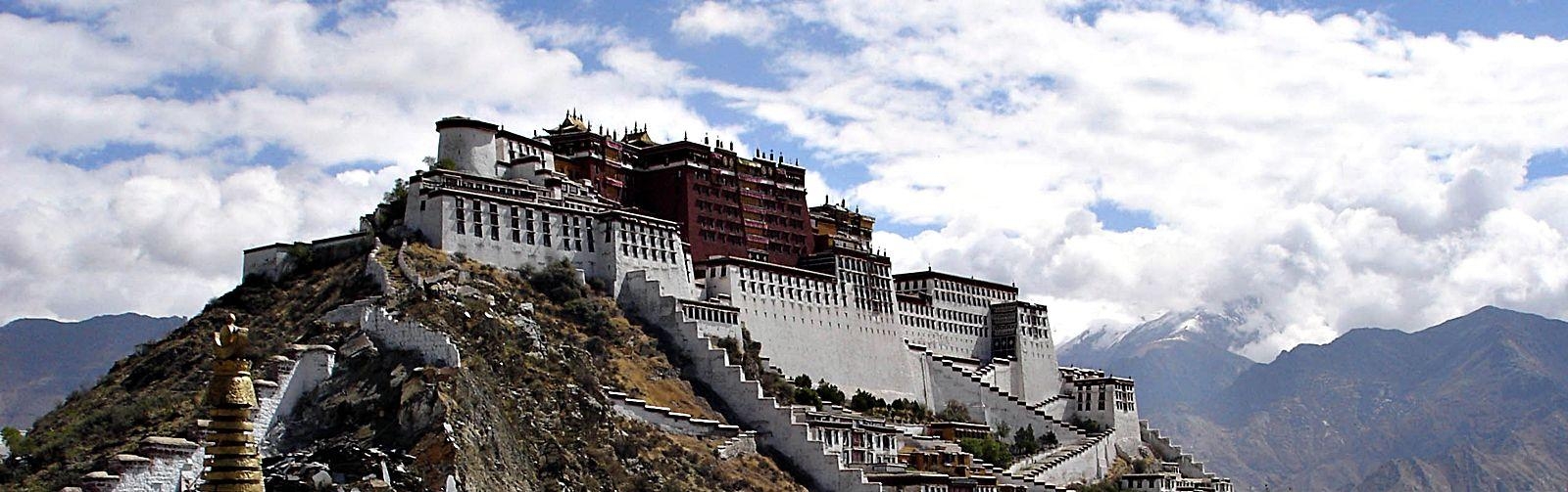 Potala-Palast, Lhasa, Reisen, Architektur, Tibet, 1600x510 Dual Screen Desktop