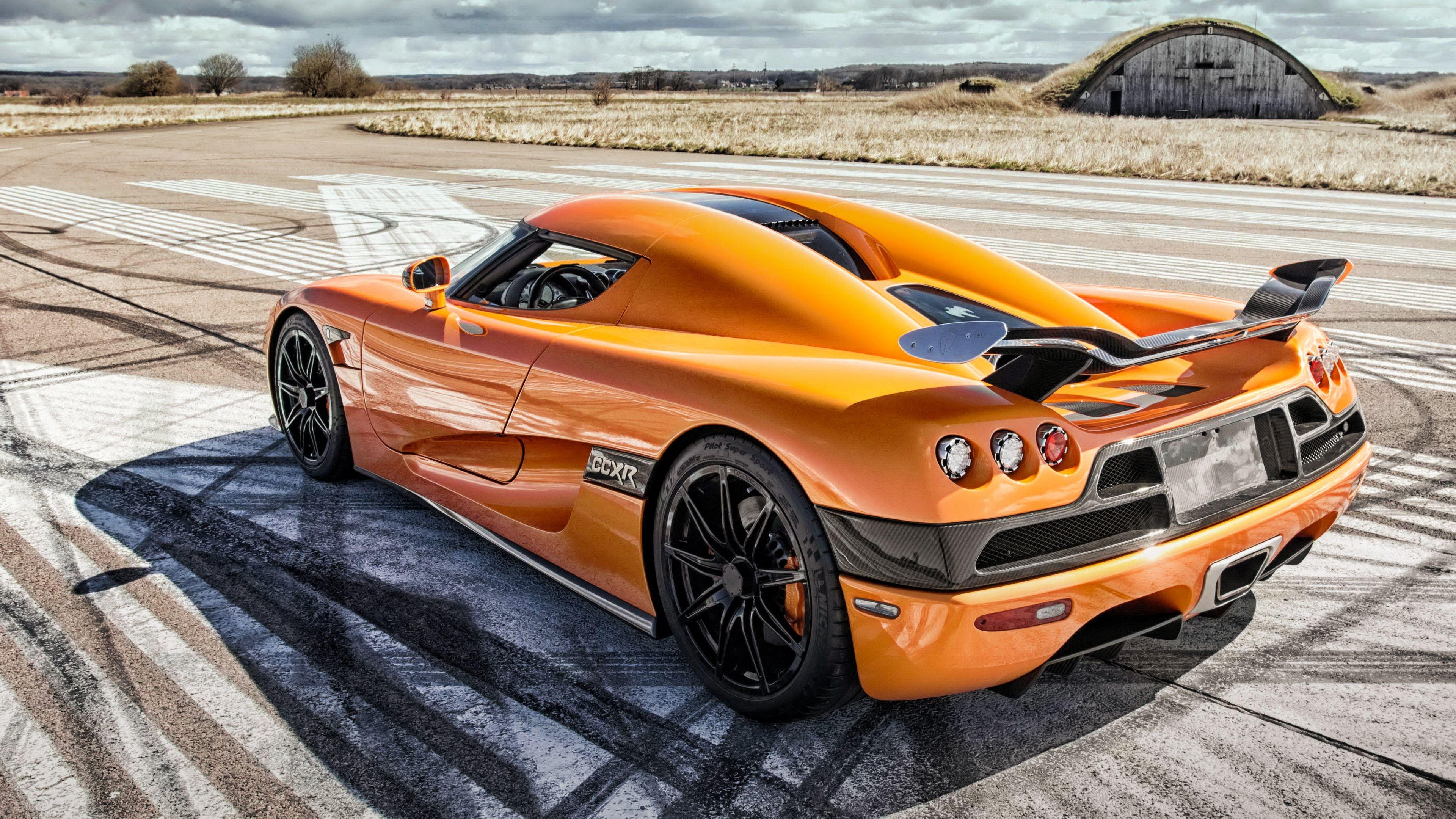 Koenigsegg CCXR, Orange, 4K, UHD, Fahrzeug, 3840x2160 4K Desktop