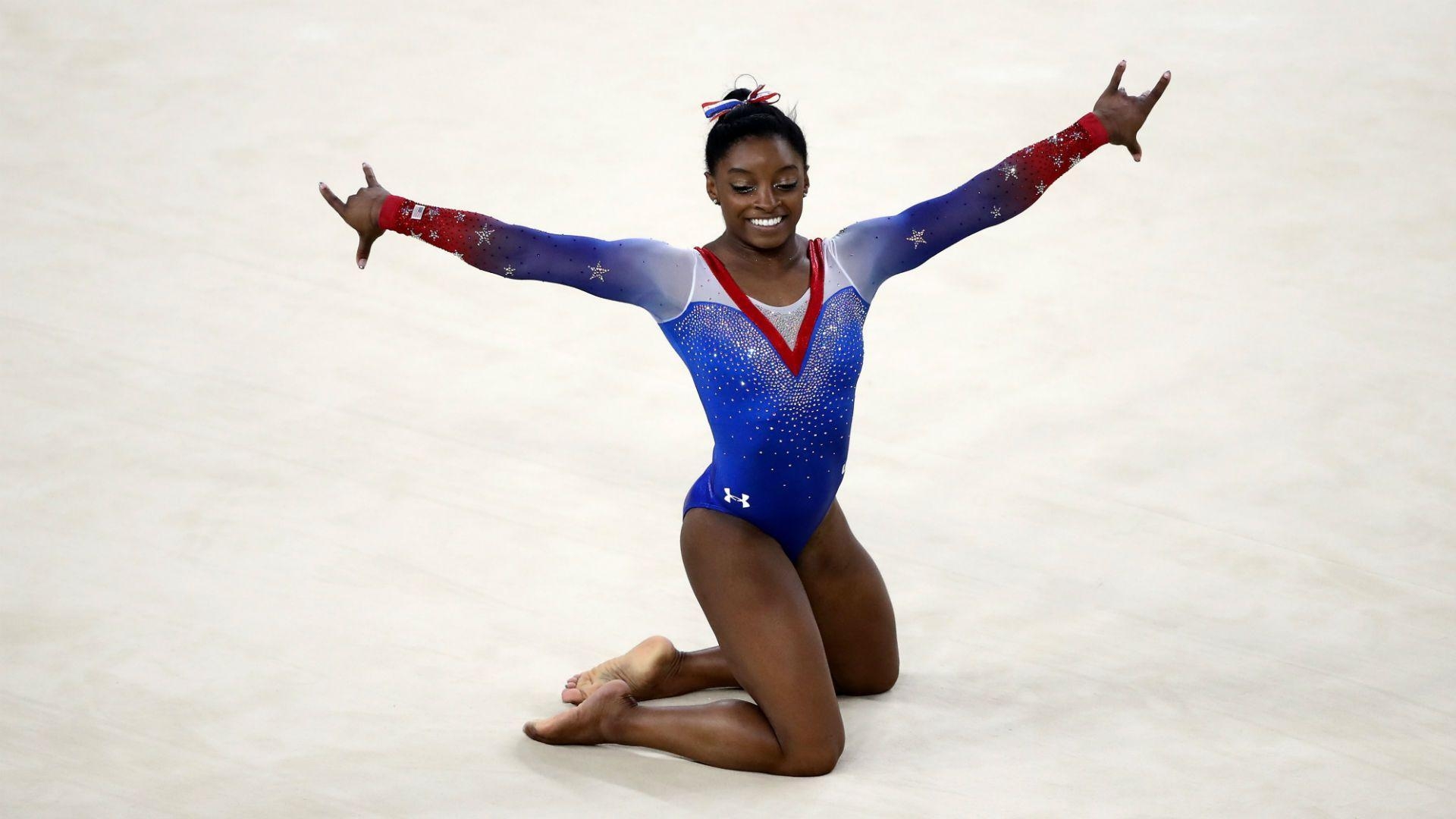 Simone Biles, Sport, Hintergrund, Olympiasiegerin, Gymnastik, 1920x1080 Full HD Desktop