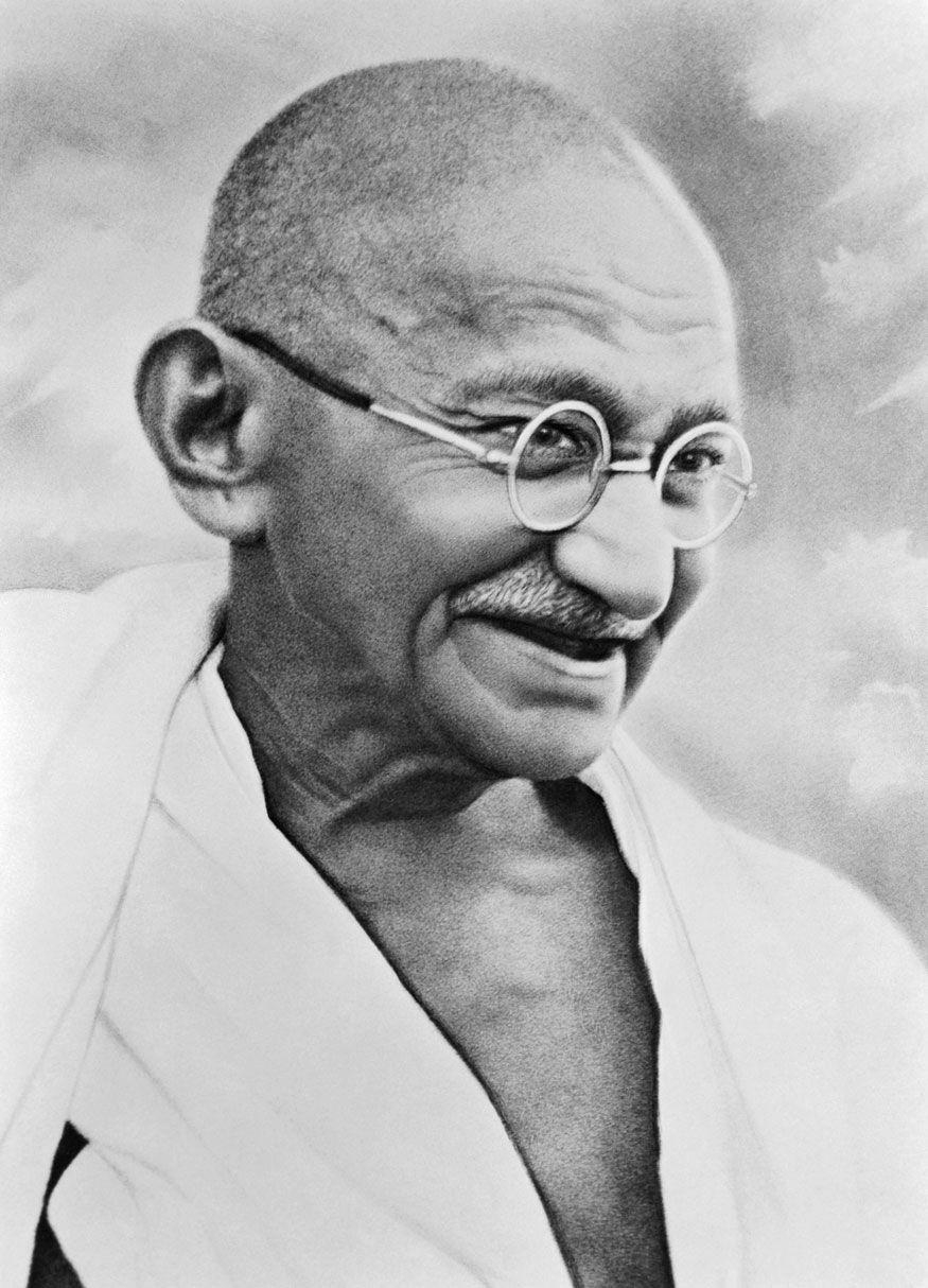 Mahatma Gandhi, 150. Geburtstag, seltenes Foto, Indien, 880x1220 HD Handy