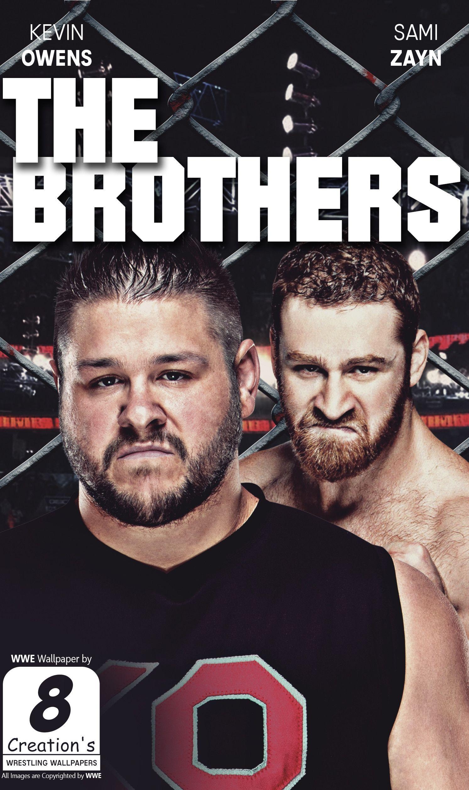 Kevin Owens, Sami Zayn, iPhone, Android, Hintergrund, 1500x2520 HD Handy