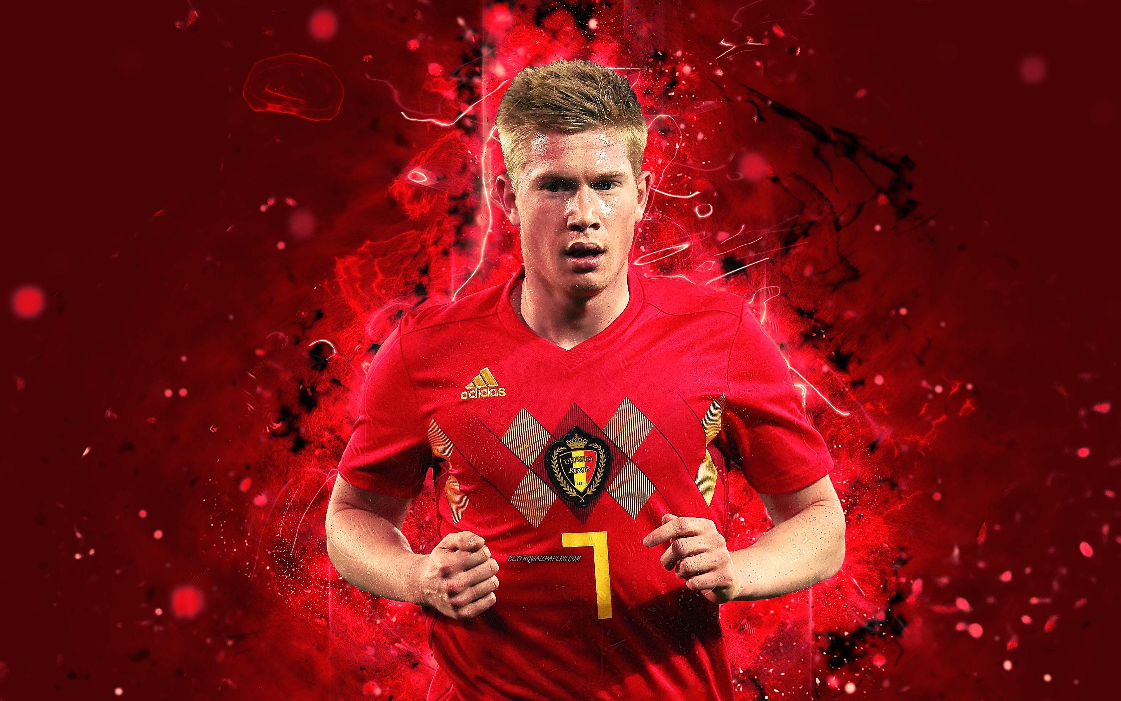 Kevin De Bruyne, 4K, abstrakte Kunst, Fußball, Download, 3840x2400 4K Desktop