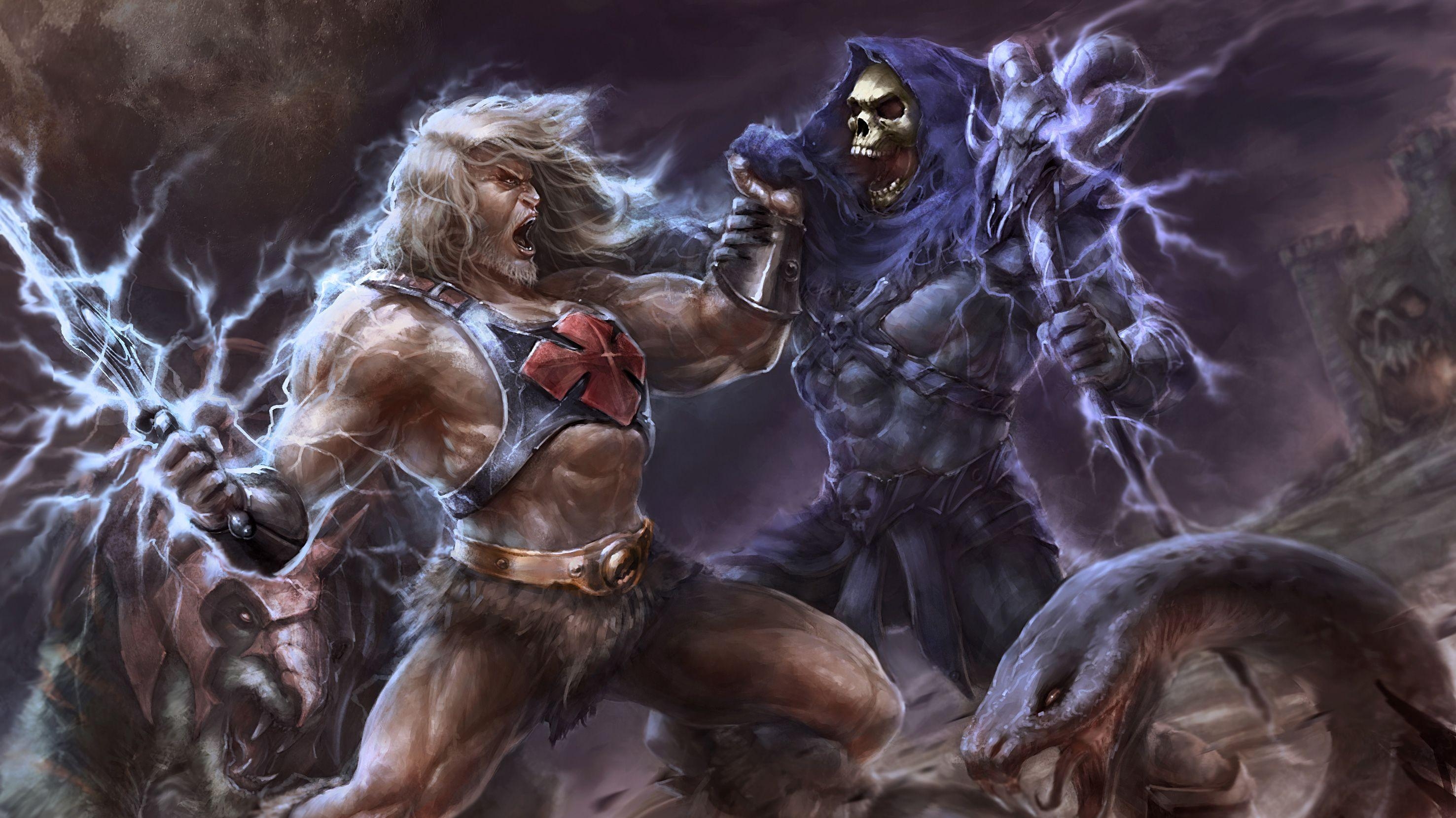 He-Man, Skeletor, Kunstwerk, Superhelden, 4K, 2960x1670 HD Desktop