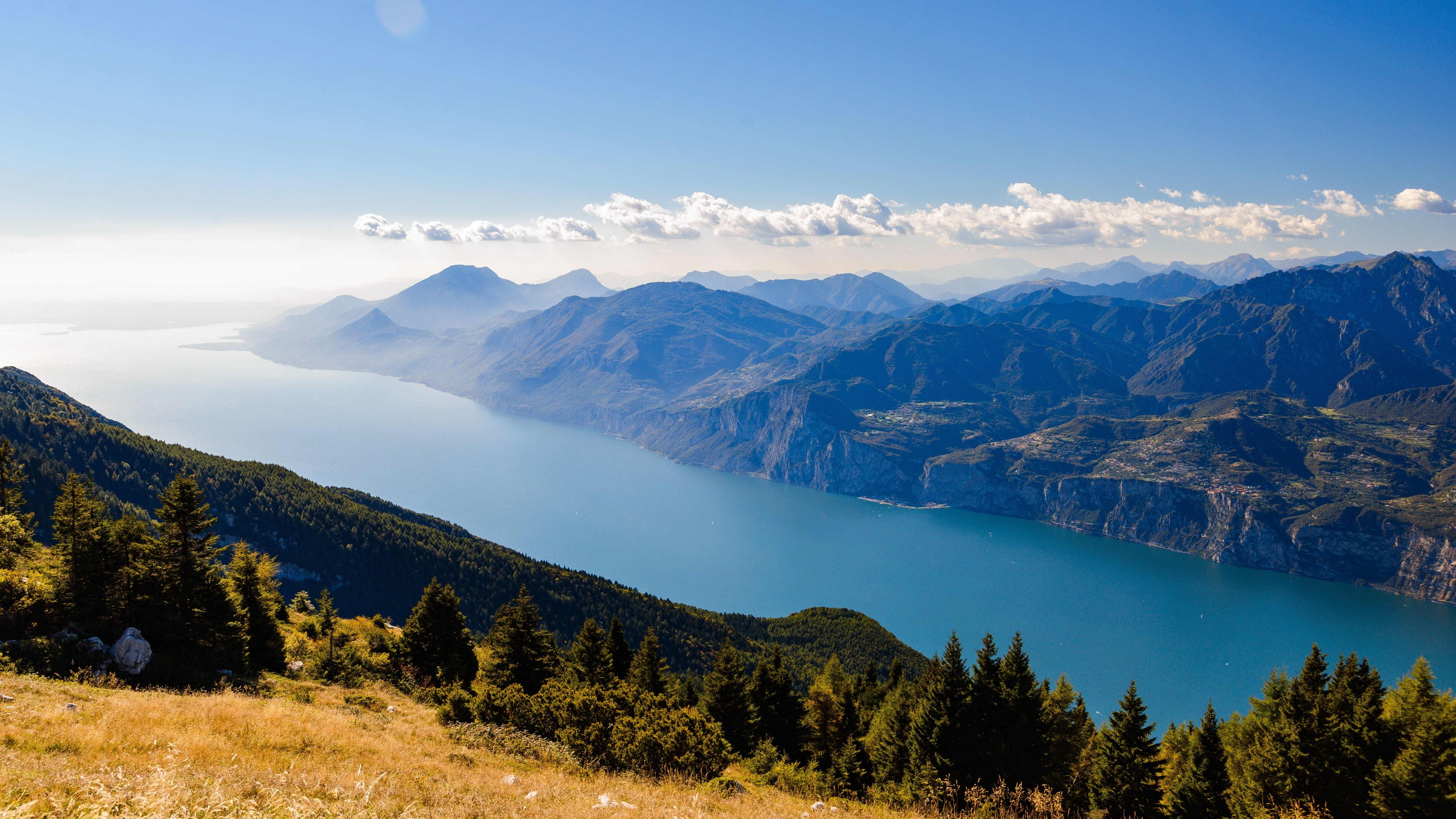 Italienische Alpen, 5K Ultra HD, Gardasee, Retina, 5710x3210 4K Desktop