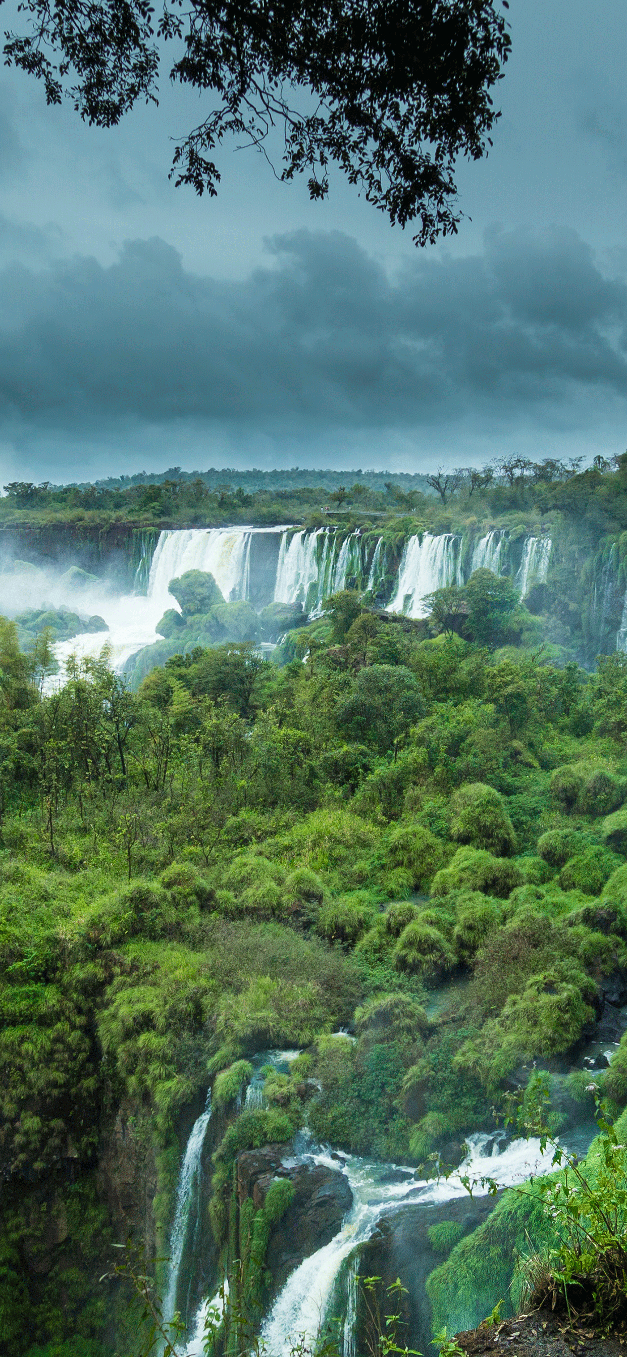 Iguazú, Wasserfall, iPhone X, Natur, Hintergrund, 1250x2690 HD Handy