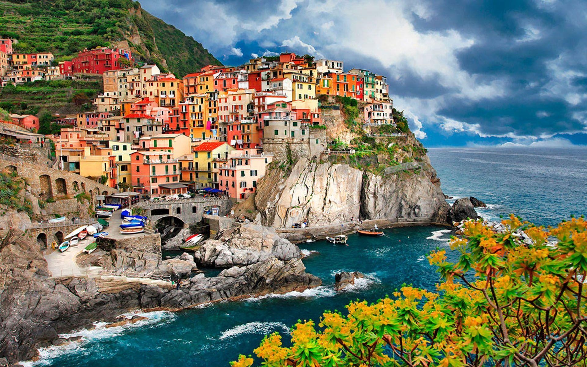 Cinque Terre, Italien, Küste, Reisen, Dorf, 1920x1200 HD Desktop