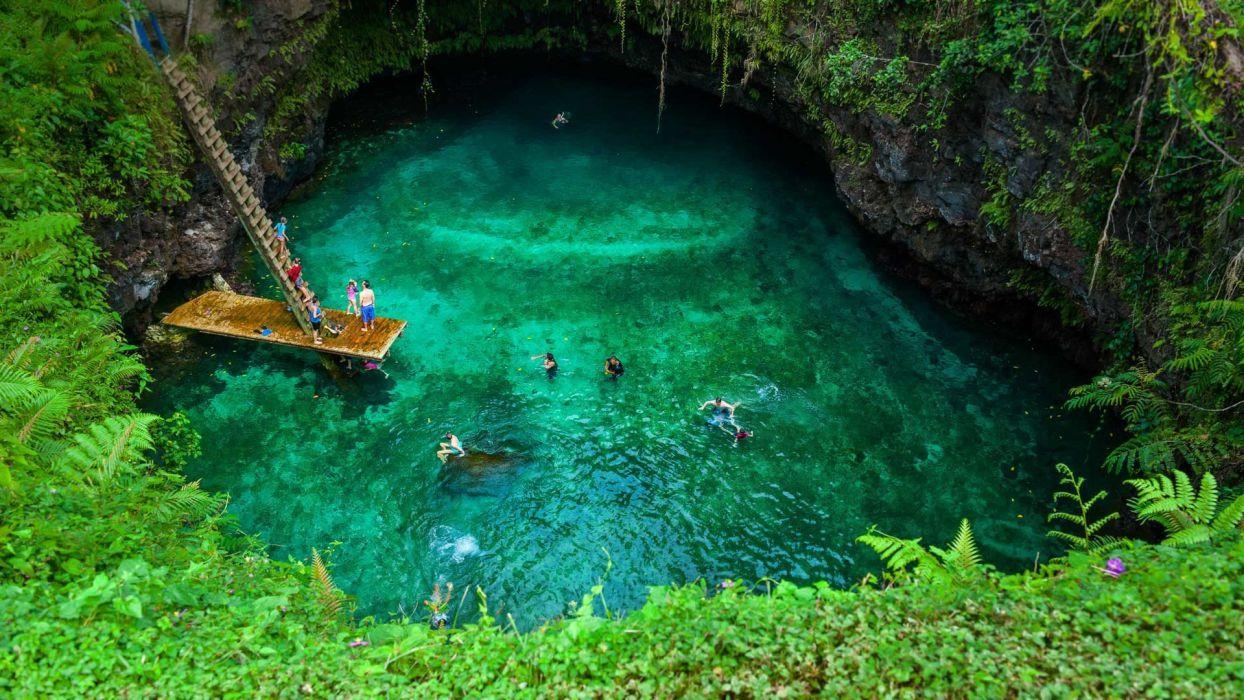 Upolu Insel, Samoa, Höhlenformationen, Entdeckung, 1080p, 1250x700 HD Desktop