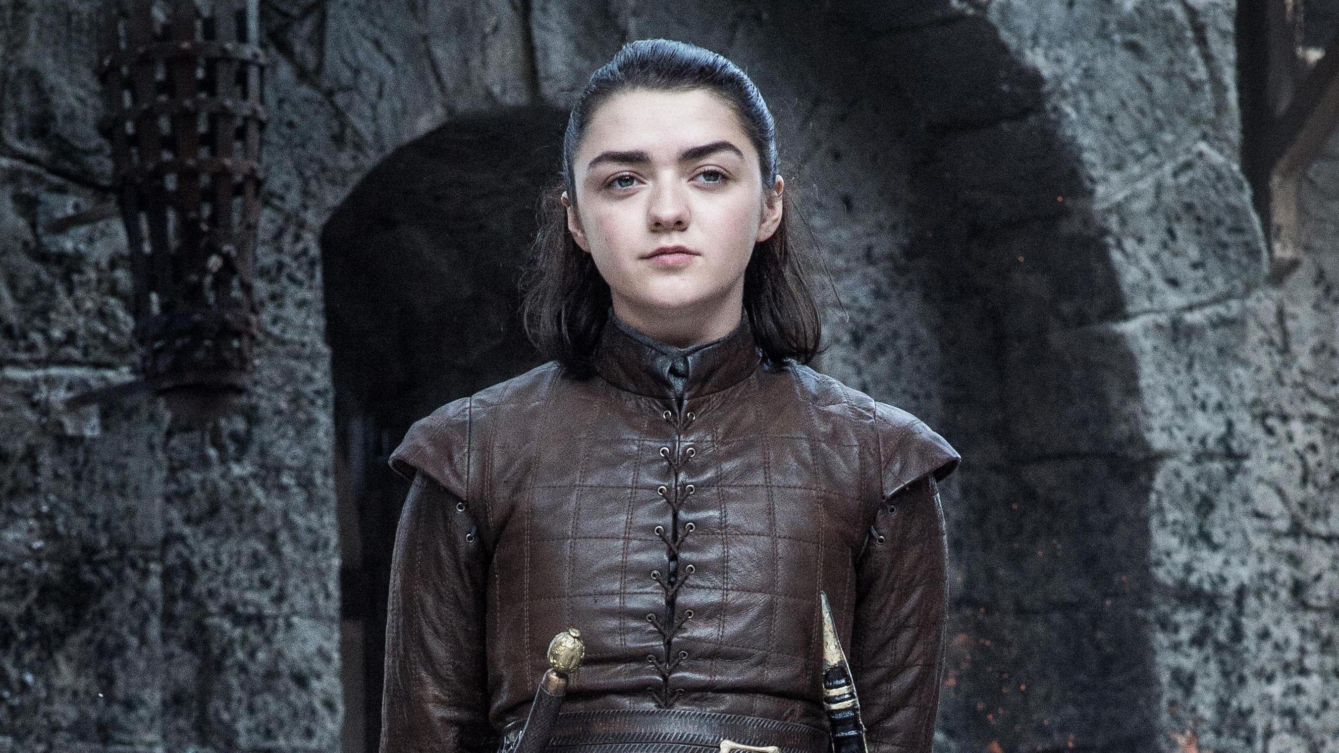 Arya Stark, Game of Thrones, Staffel 8, Winterfell, Stark, 2710x1520 HD Desktop