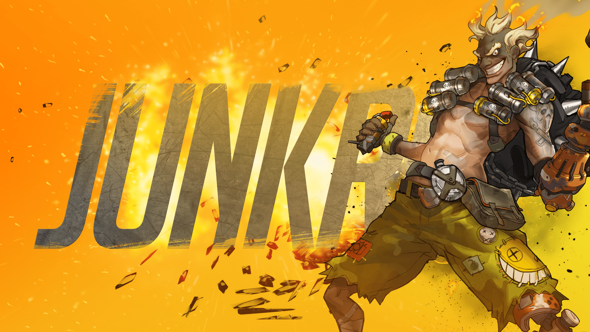 Junkrat, Overwatch, HD, Blizzard, Gaming, 1920x1080 Full HD Desktop