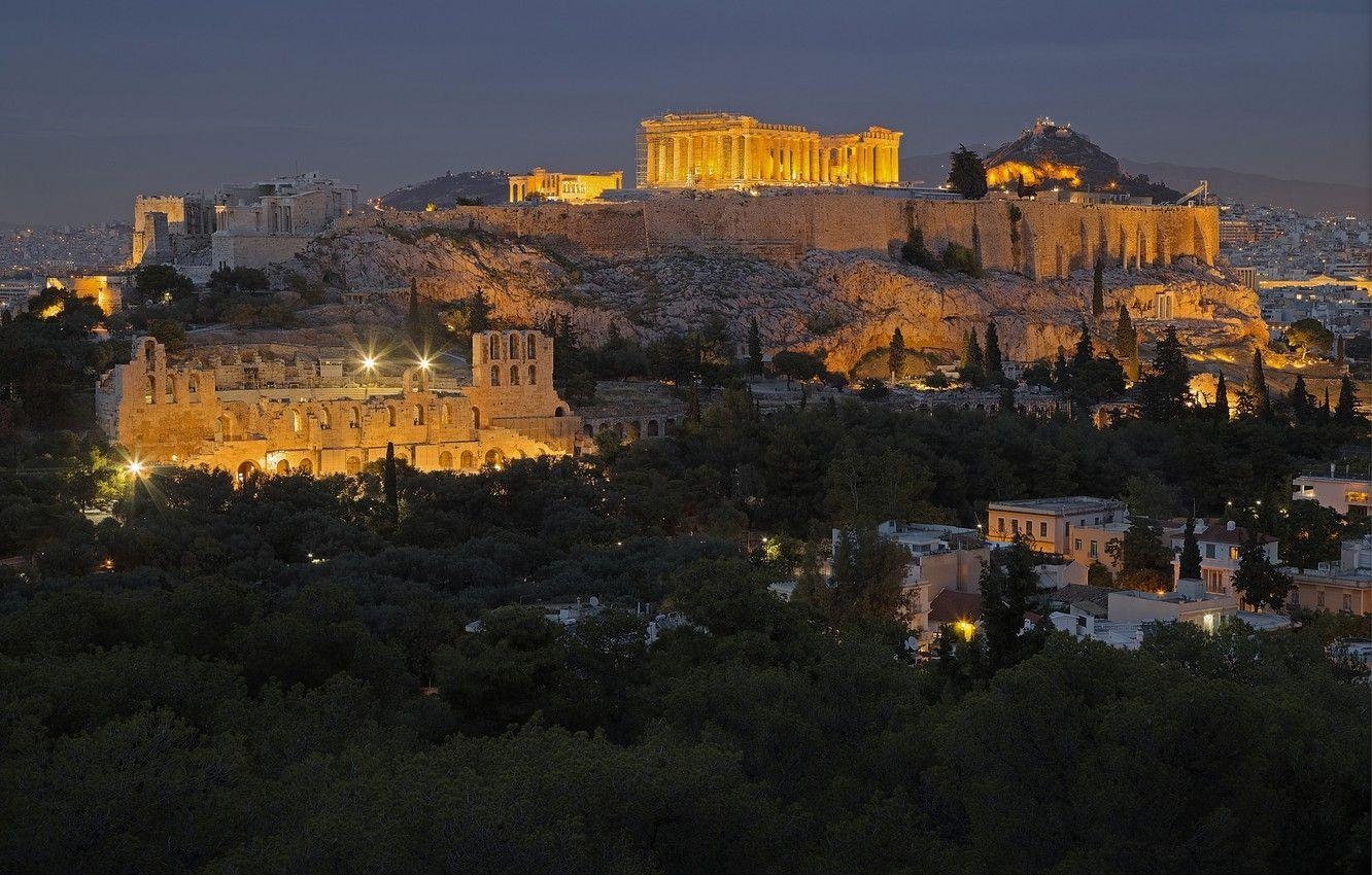 Athen Akropolis, Desktop, Antike, Griechenland, 1340x850 HD Desktop