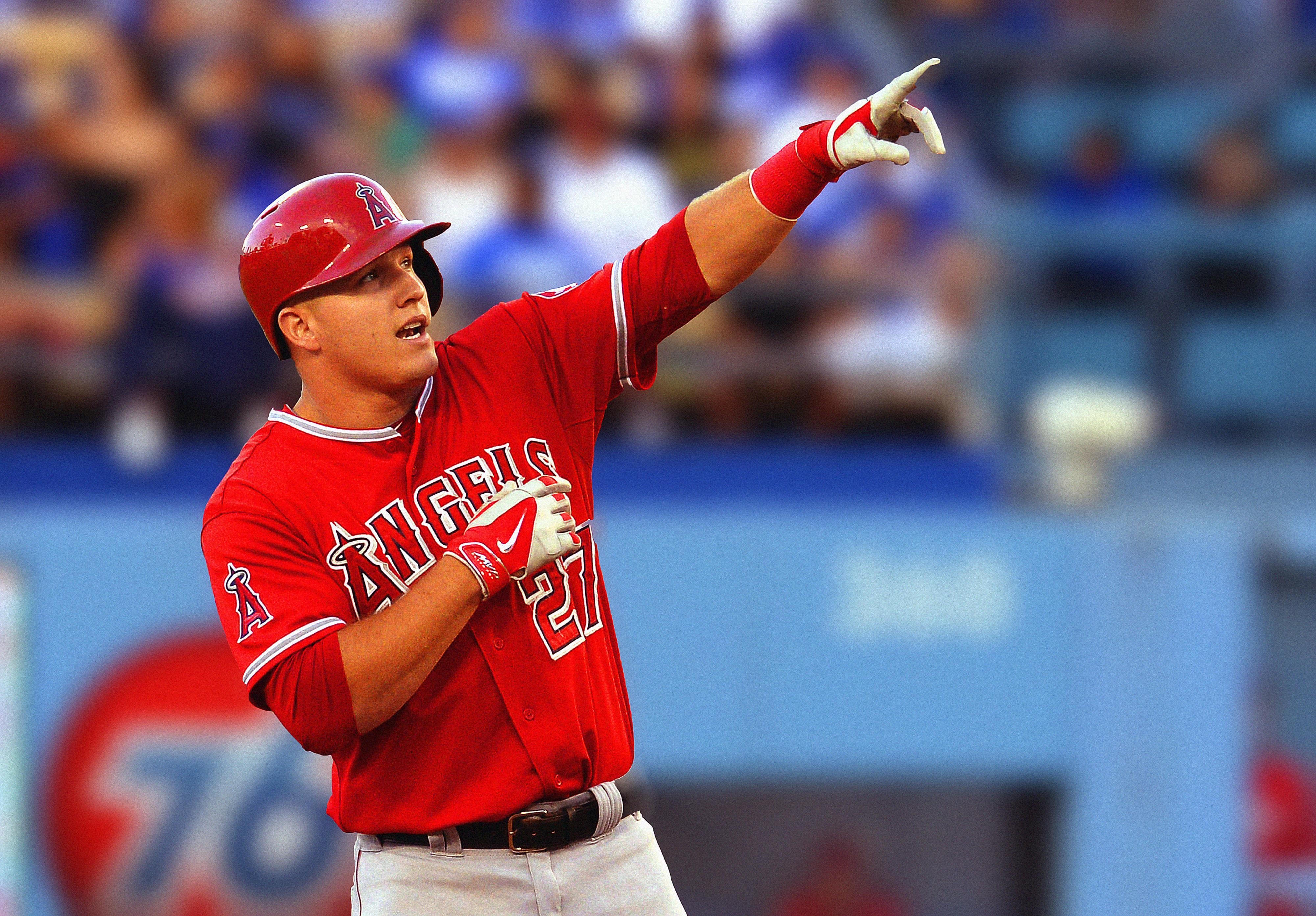 Mike Trout, 4K, Hintergrund, Baseball, Sport, 4000x2790 4K Desktop