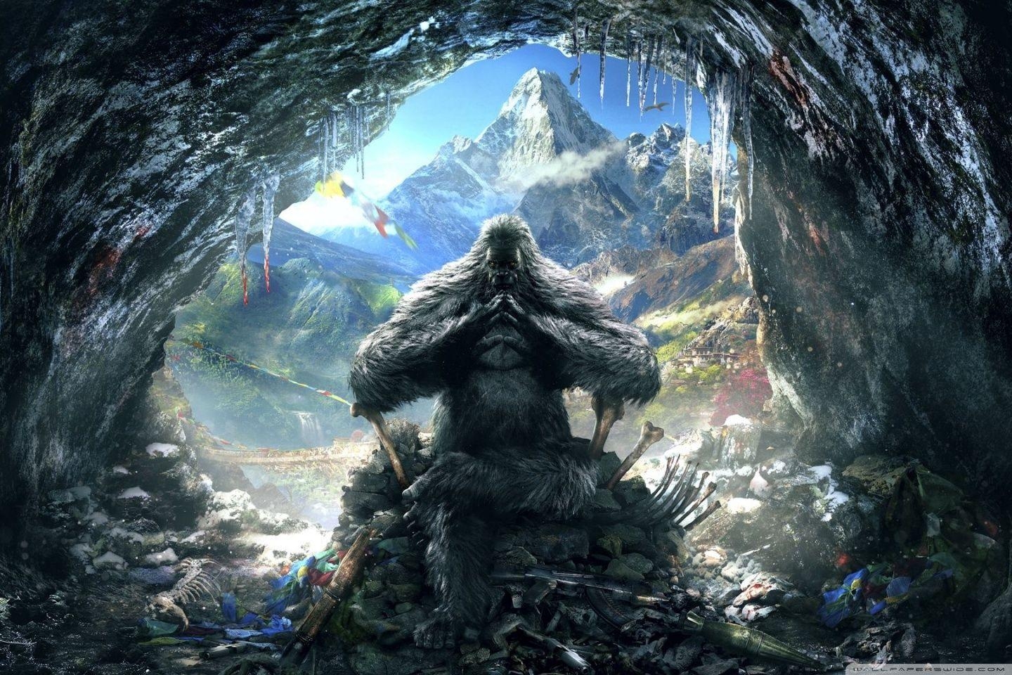 Bigfoot, Far Cry 4, Yeti, 4K, Abenteuerspiel, 1440x960 HD Desktop