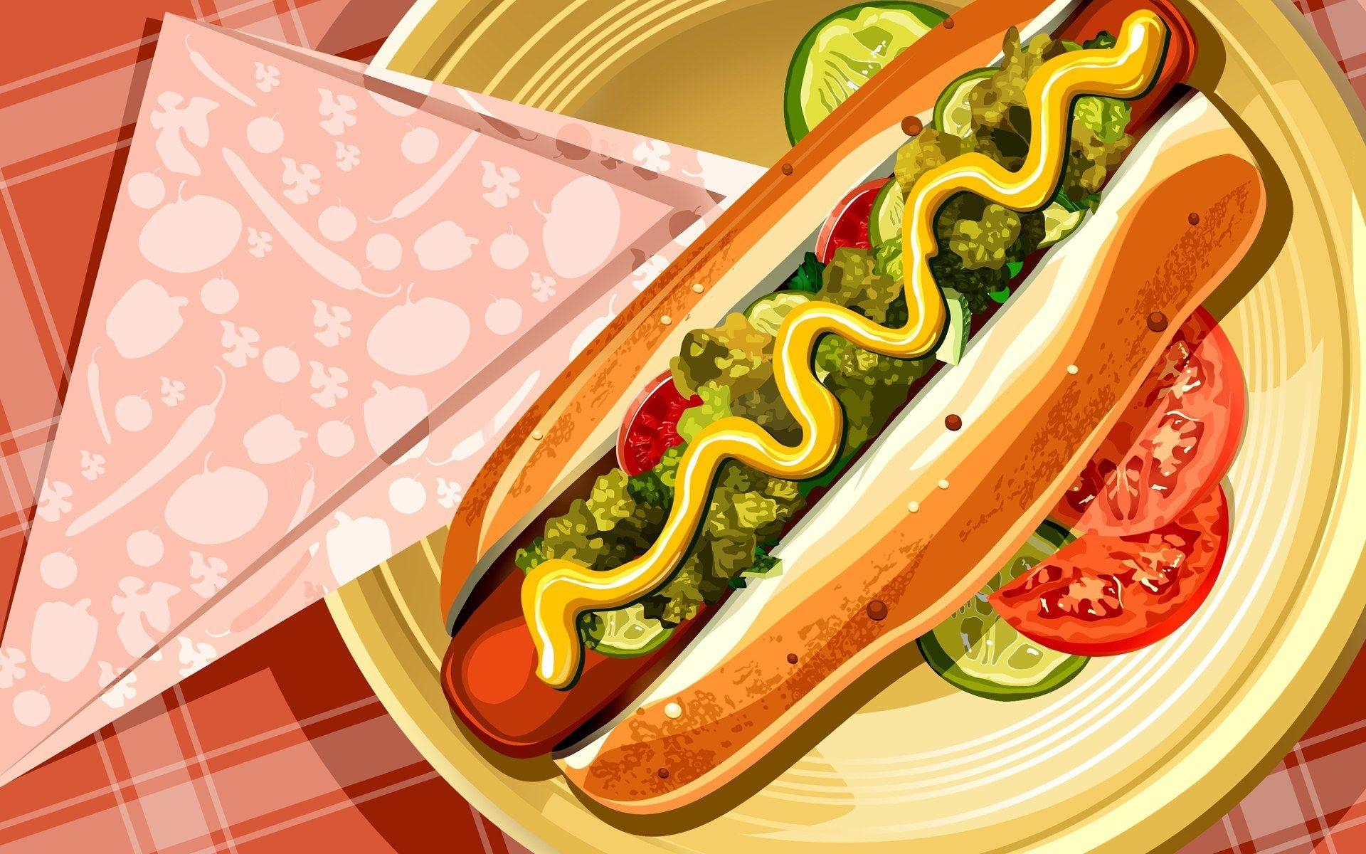 Hotdog, Essen, Hintergrund, 4x1200, Bild, 1920x1200 HD Desktop