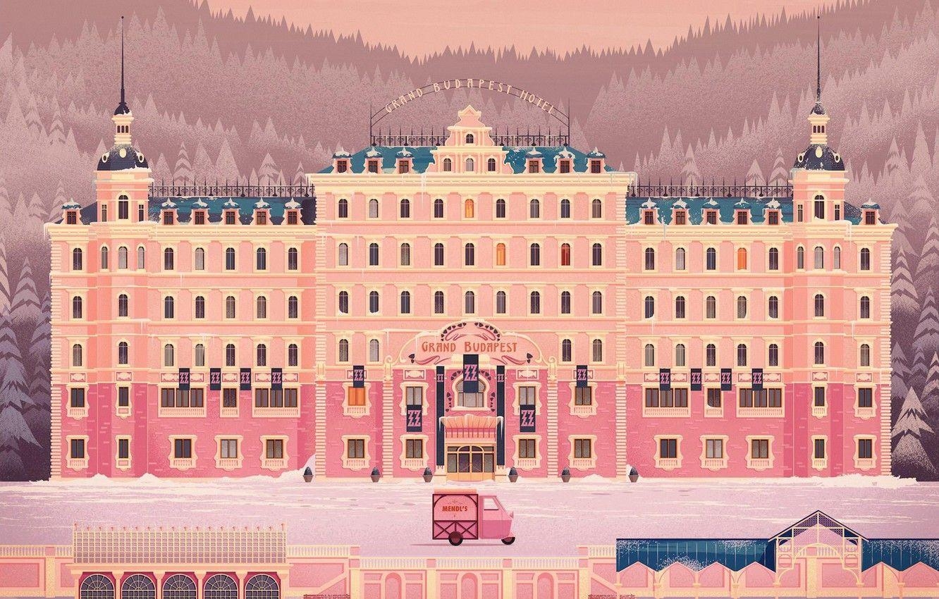 Grand Budapest Hotel, Architektur, Kunst, Gebäude, Film, 1340x850 HD Desktop