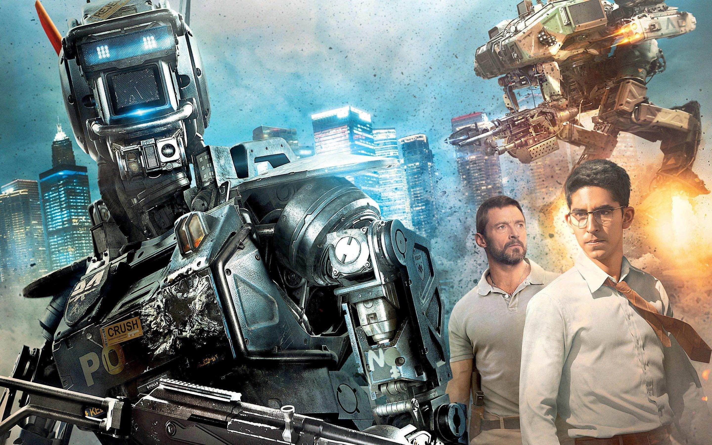 Chappie Film, Roboter, futuristisch, Sci-Fi, Action, 2880x1800 HD Desktop