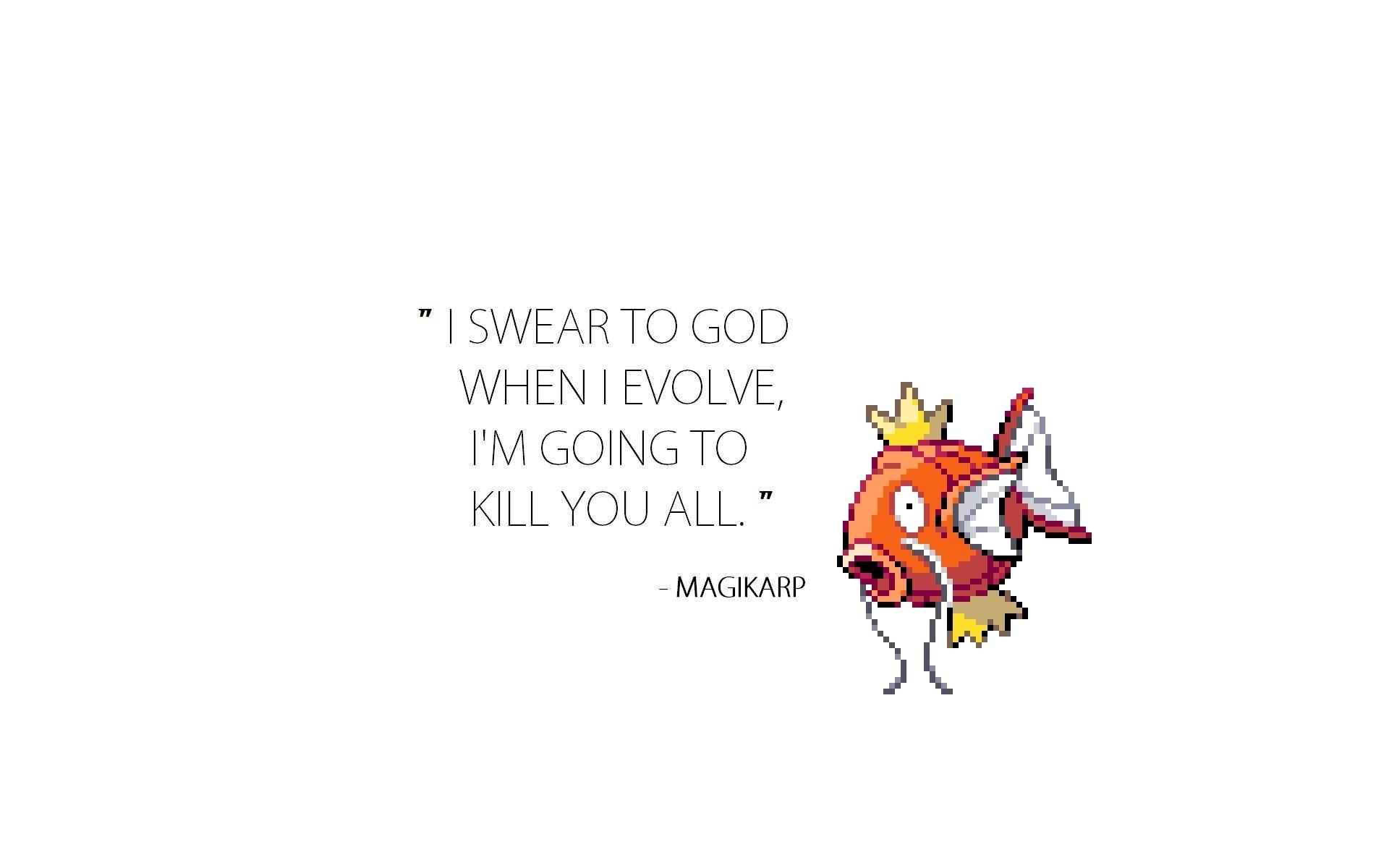 Pokémon Magikarp, Motivational, Videospiele, Pixel, HD, 1920x1200 HD Desktop