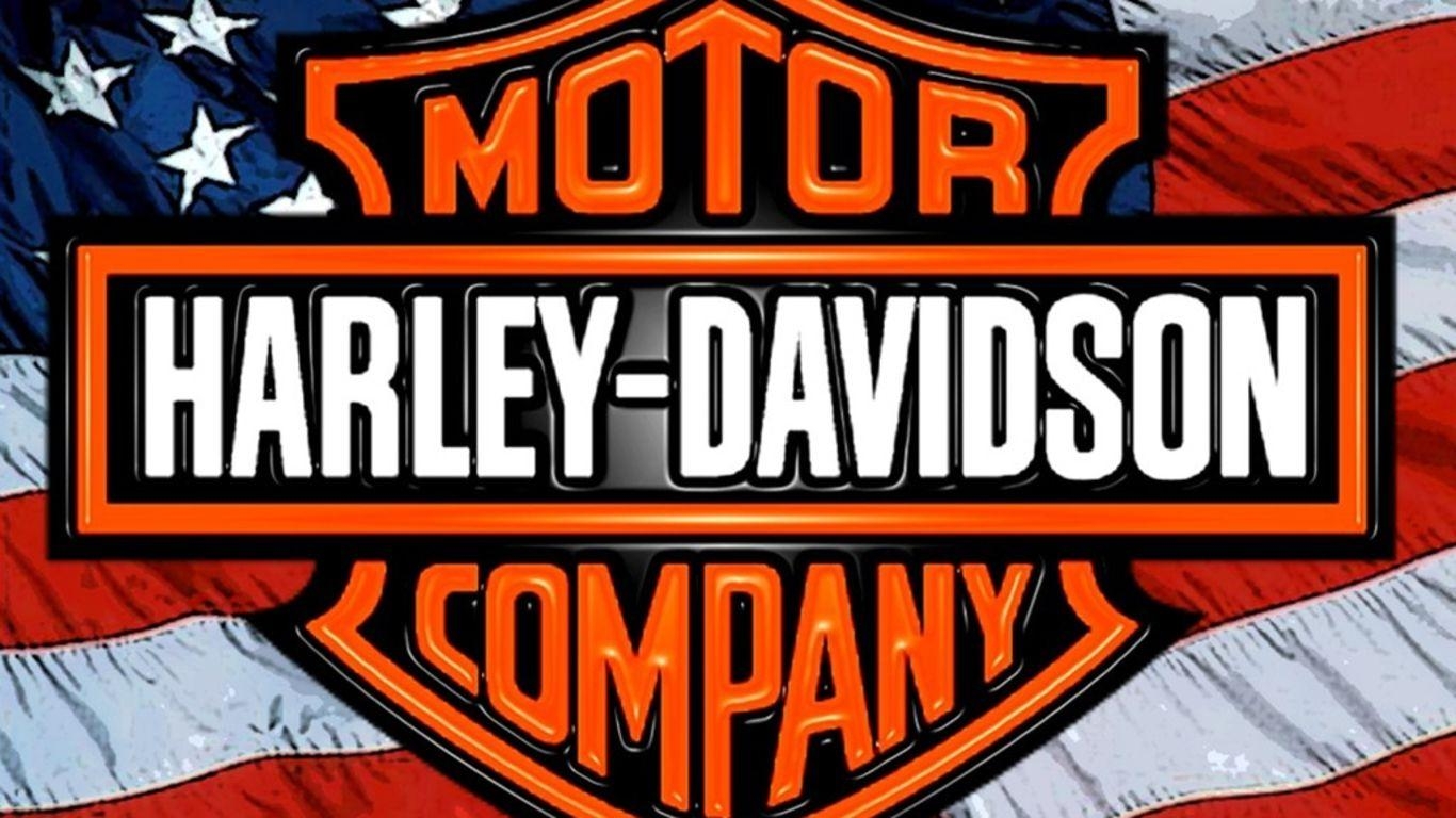 Harley-Davidson, HD, Logo, Motorräder, Hintergrund, 1370x770 HD Desktop