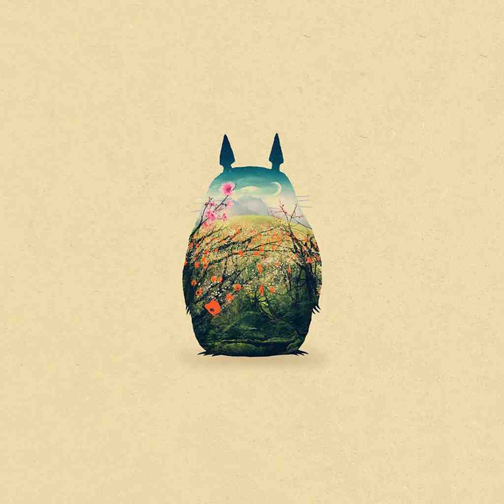 Mein Nachbar Totoro, Anime, Schöner Hintergrund, Totoro, 1030x1030 HD Handy