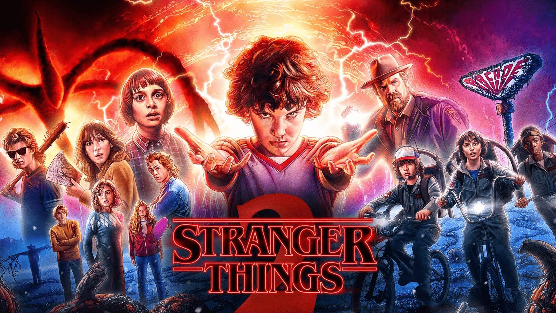 Stranger Things, HD, Serie, Demogorgon, Eleven, 1920x1080 Full HD Desktop