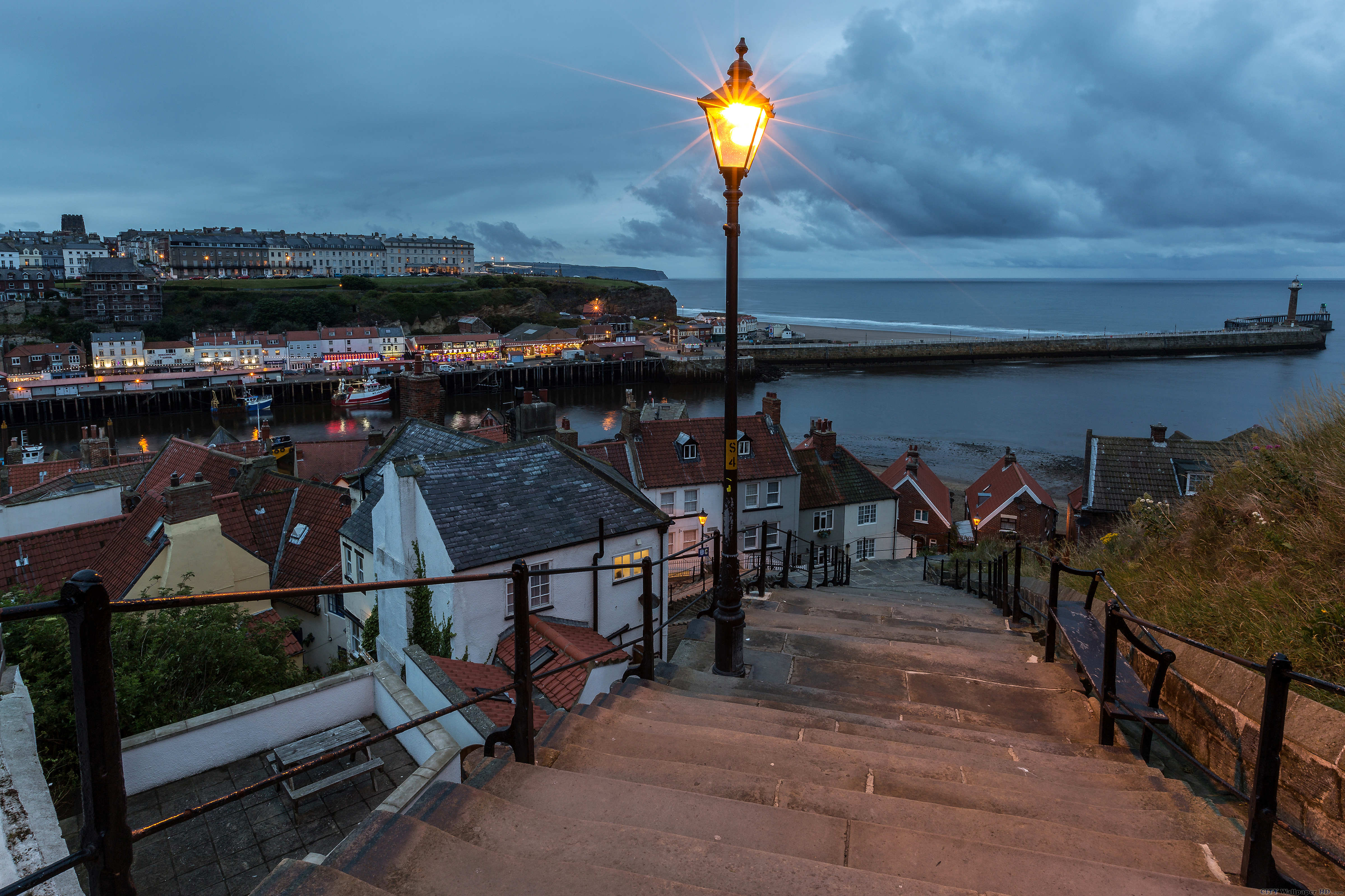 Whitby England, Stadtansicht, Handy, Weit, Reise, 4800x3200 4K Desktop