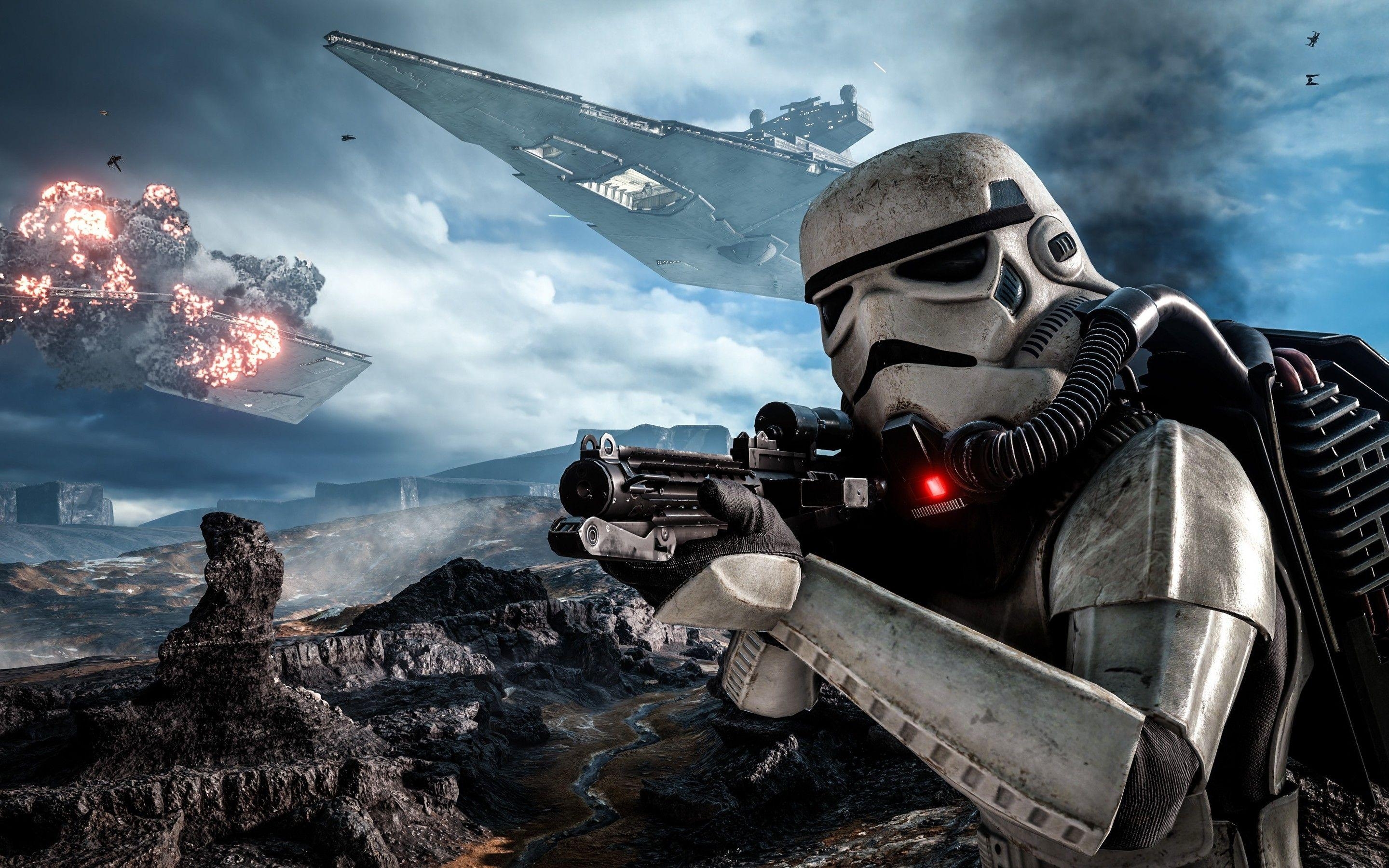 Stormtrooper, Full HD, Star Wars, Film, Sci-Fi, 2880x1800 HD Desktop