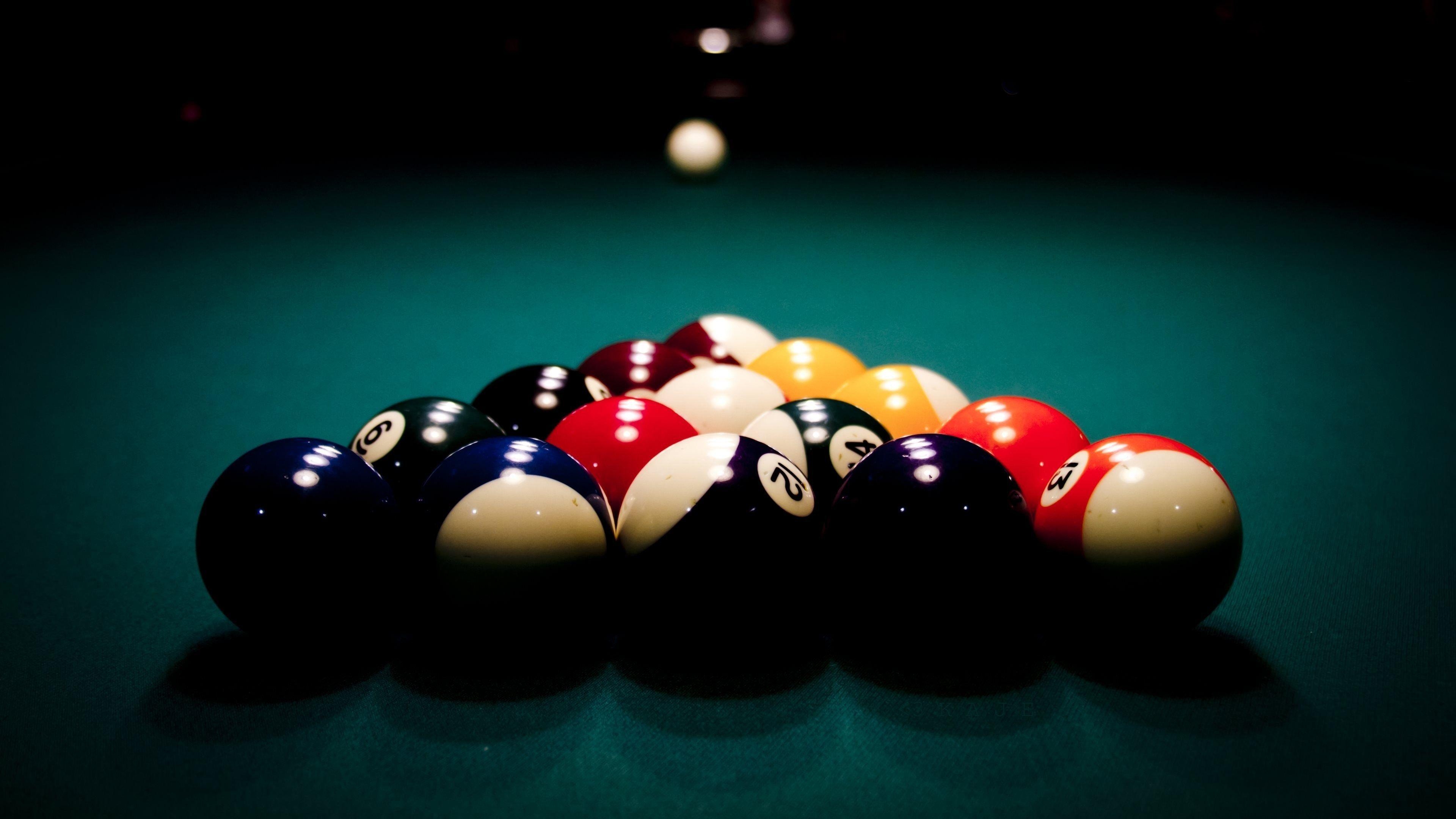 Billard, 4K, Hintergrund, Spiel, Tisch, 3840x2160 4K Desktop